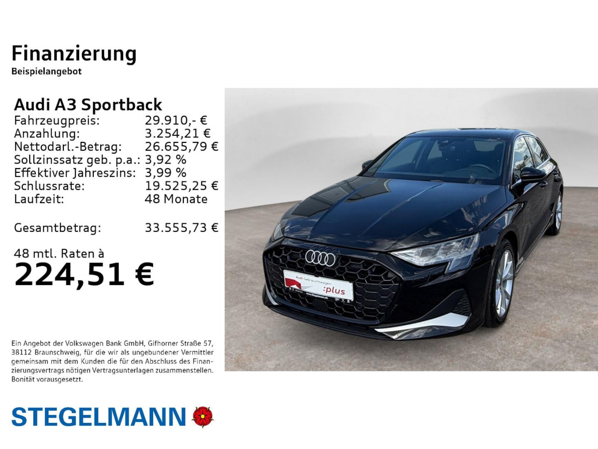 Audi A3 Sportback Advanced