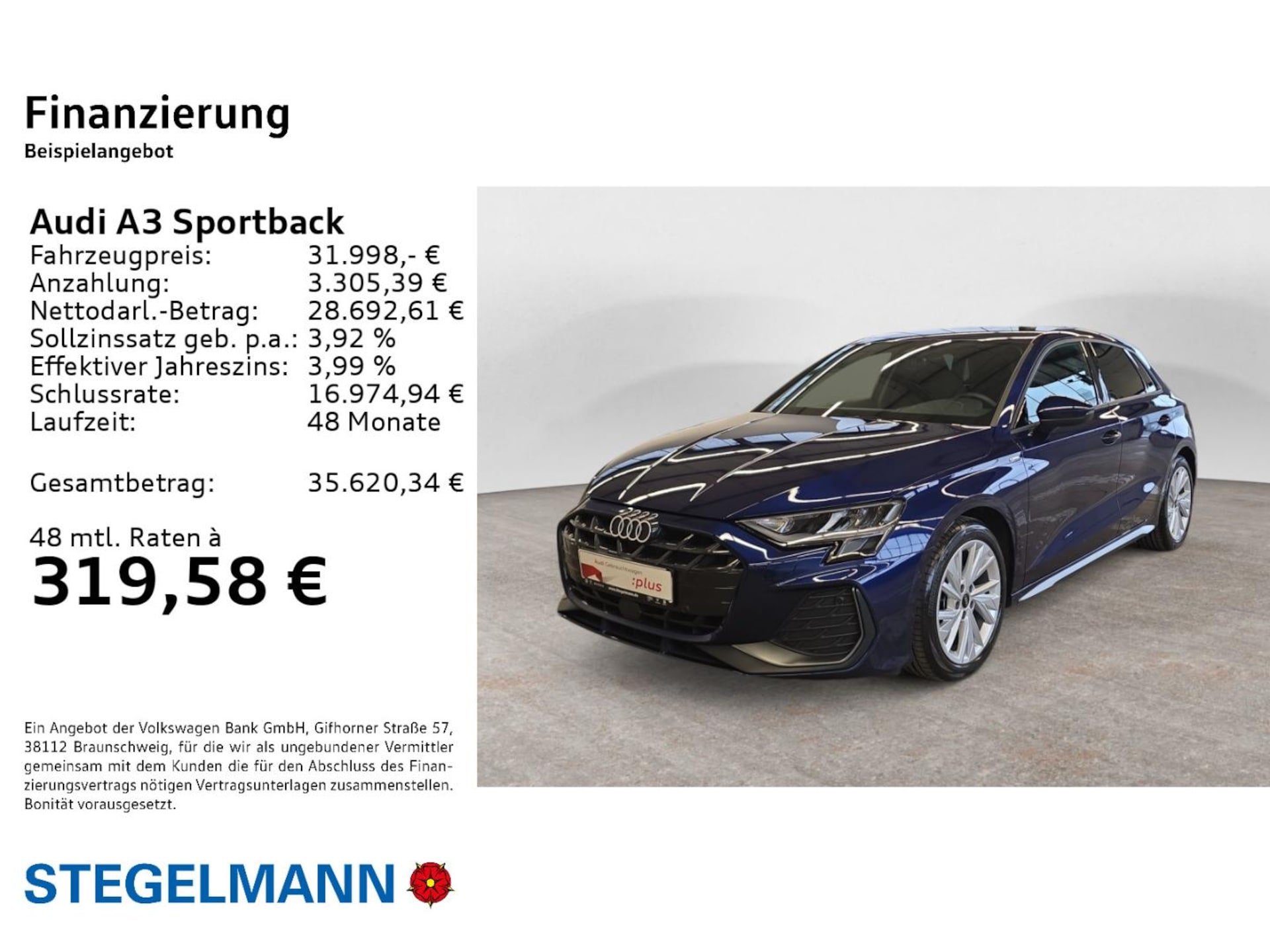Audi A3 Sportback S line