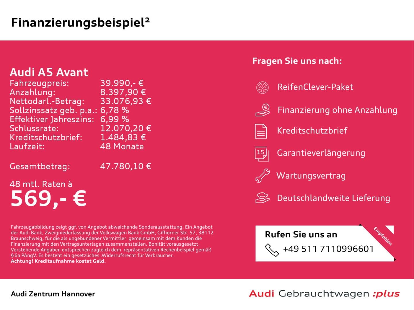 Bild über Audi A5 Avant TFSI S tronic - für weitere Informationen kontaktieren Sie den Audi Partner