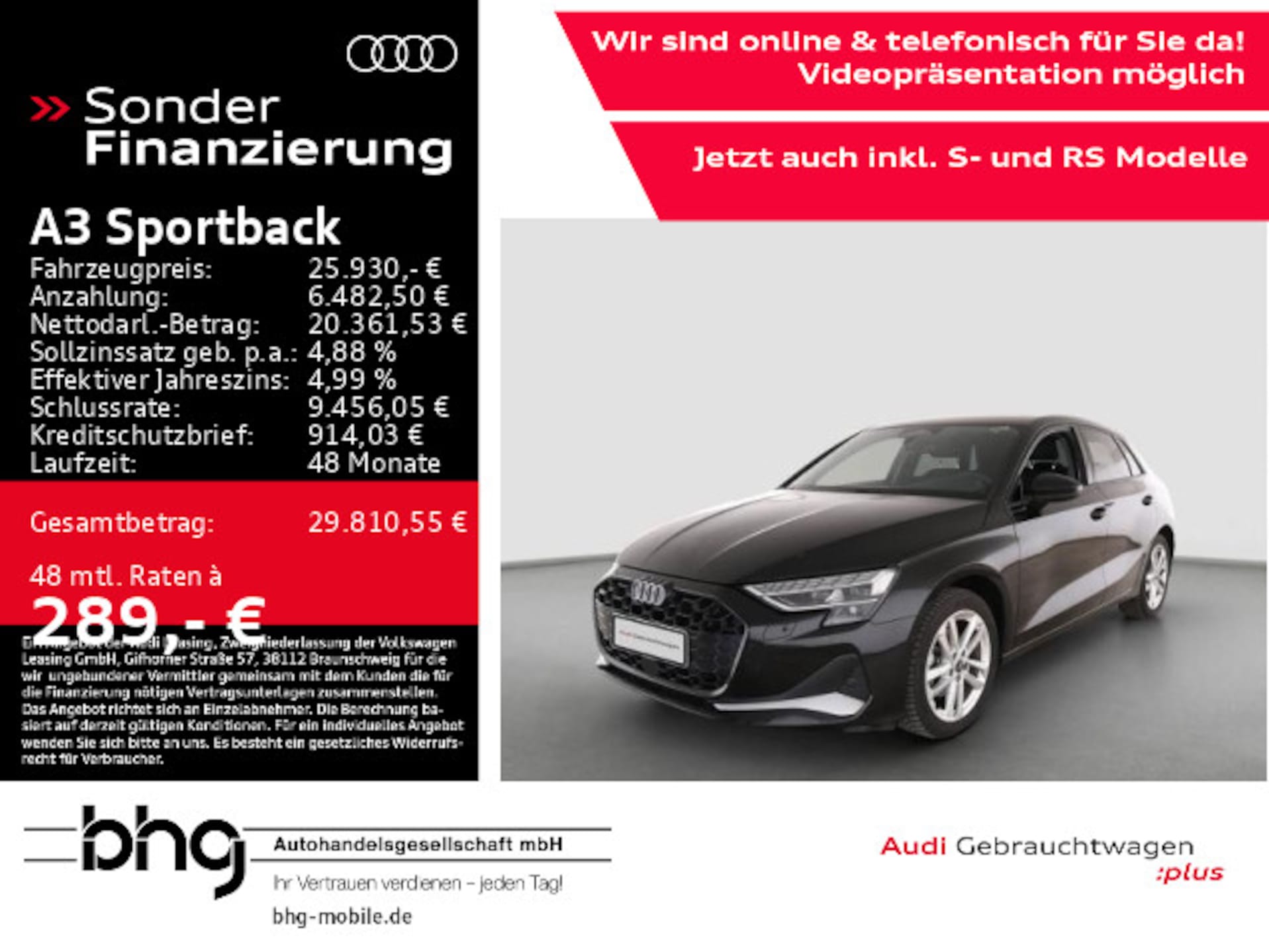 Audi A3 Sportback Advanced