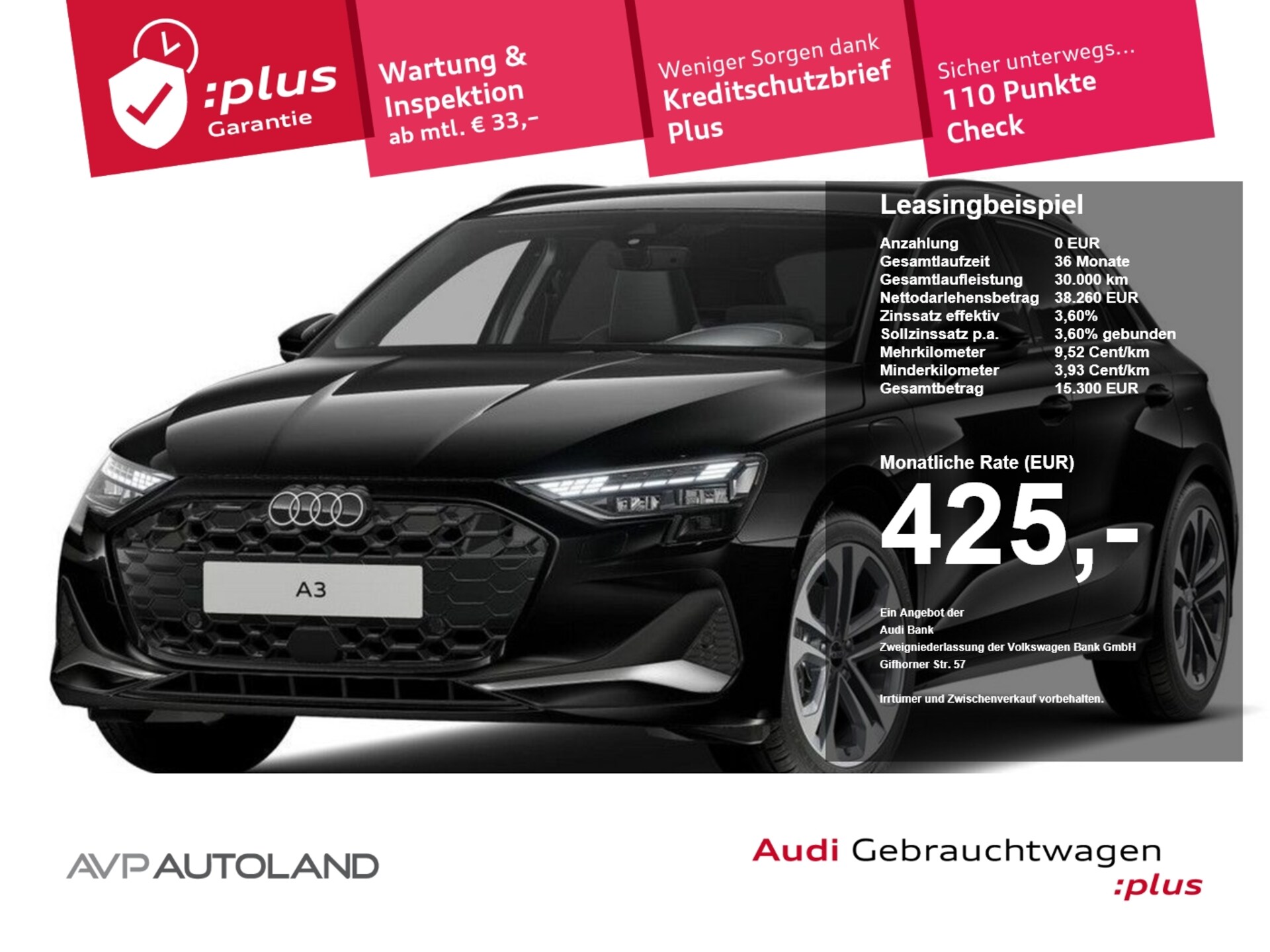 Audi A3 Sportback TFSI e Advanced