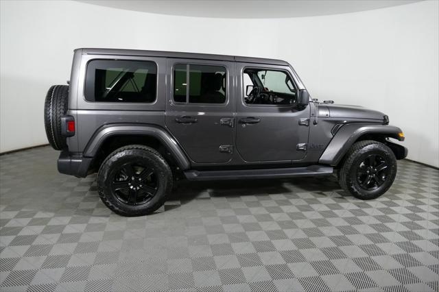 Used 2021 Jeep Wrangler Unlimited Sahara Altitude with VIN 1C4HJXEN3MW577170 for sale in Nashua, NH