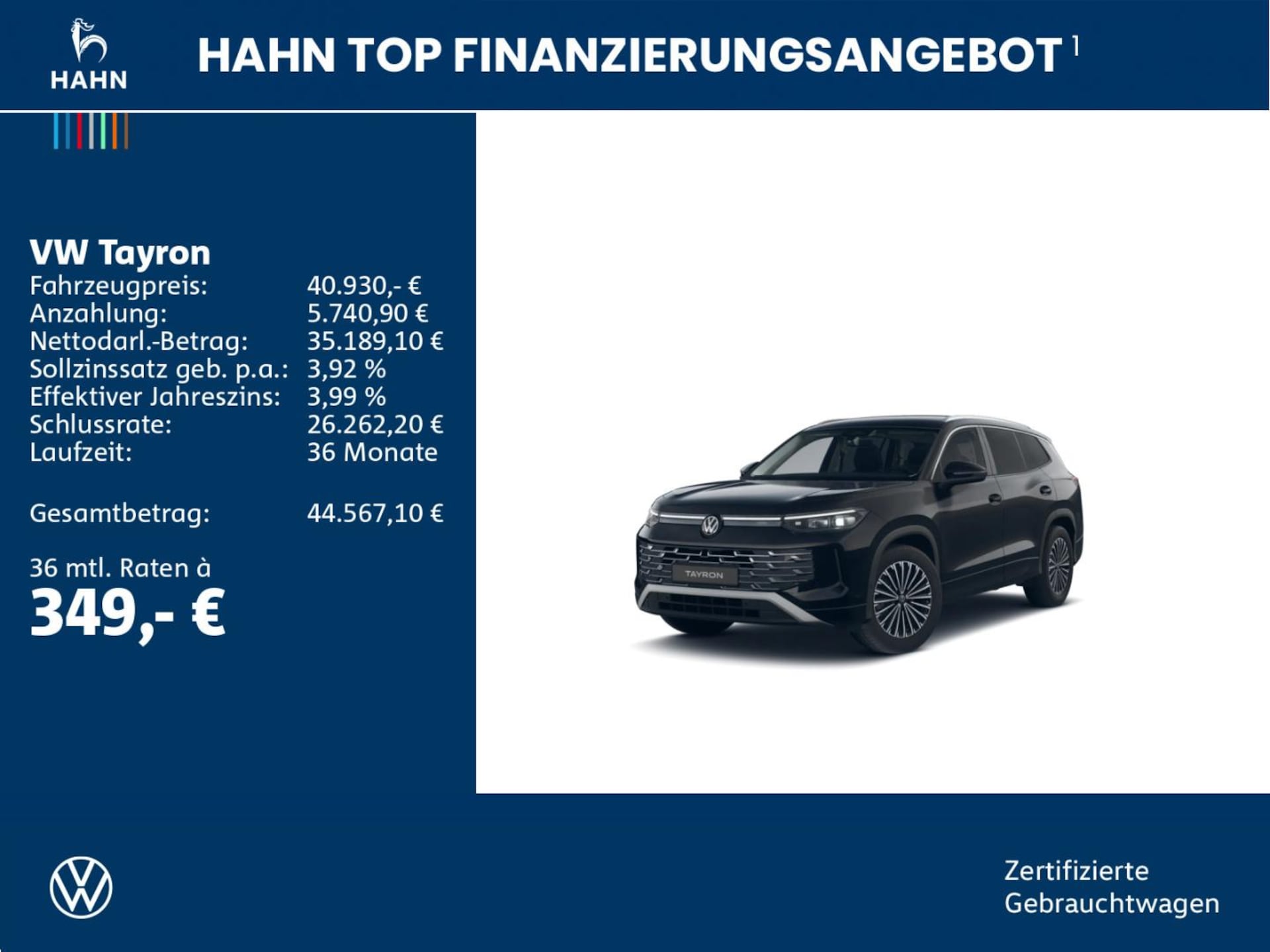 Volkswagen Tayron Elegance