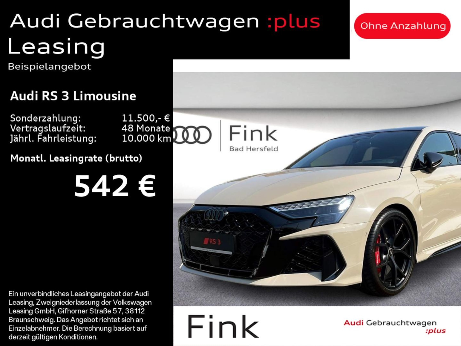 Audi RS 3 Limousine