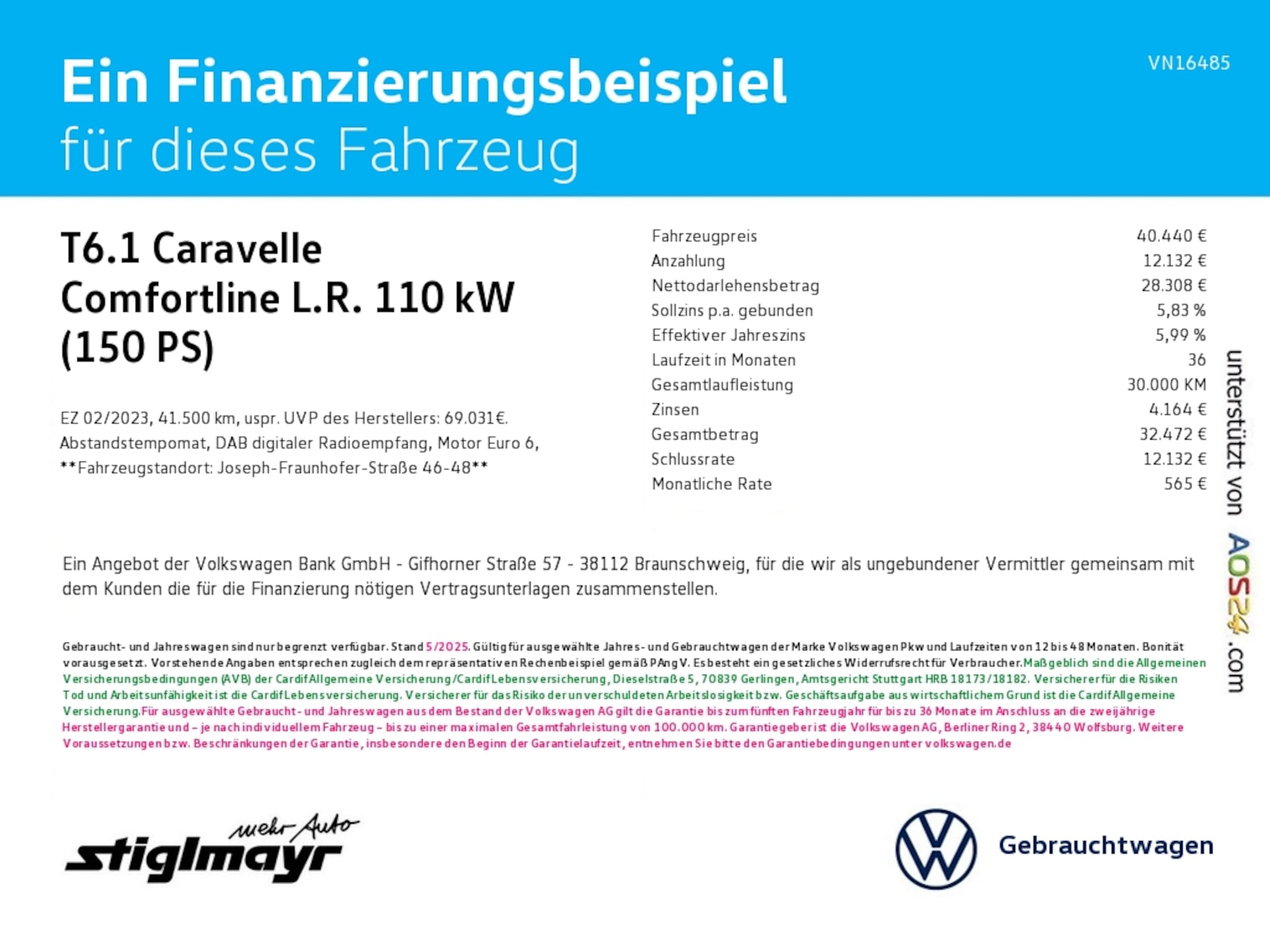 Volkswagen T6.1 Caravelle langer Radstand Comfortline