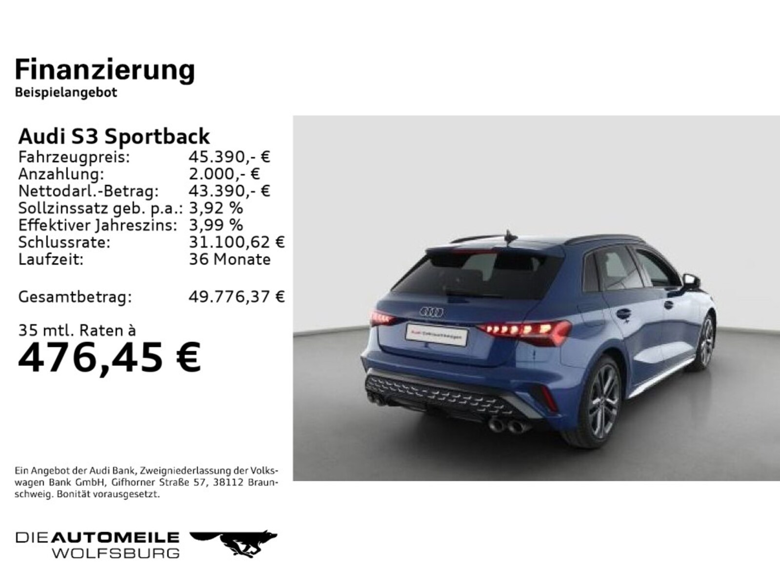 Audi S3 Sportback – Bild 2