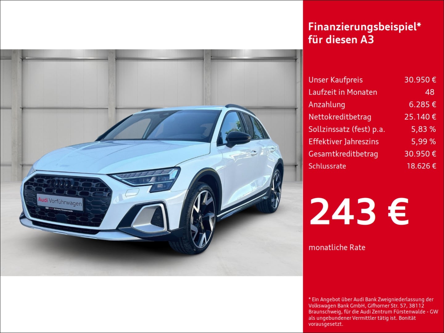 Bild über Audi A3 allstreet 35 TDI S tronic - für weitere Informationen kontaktieren Sie den Audi Partner