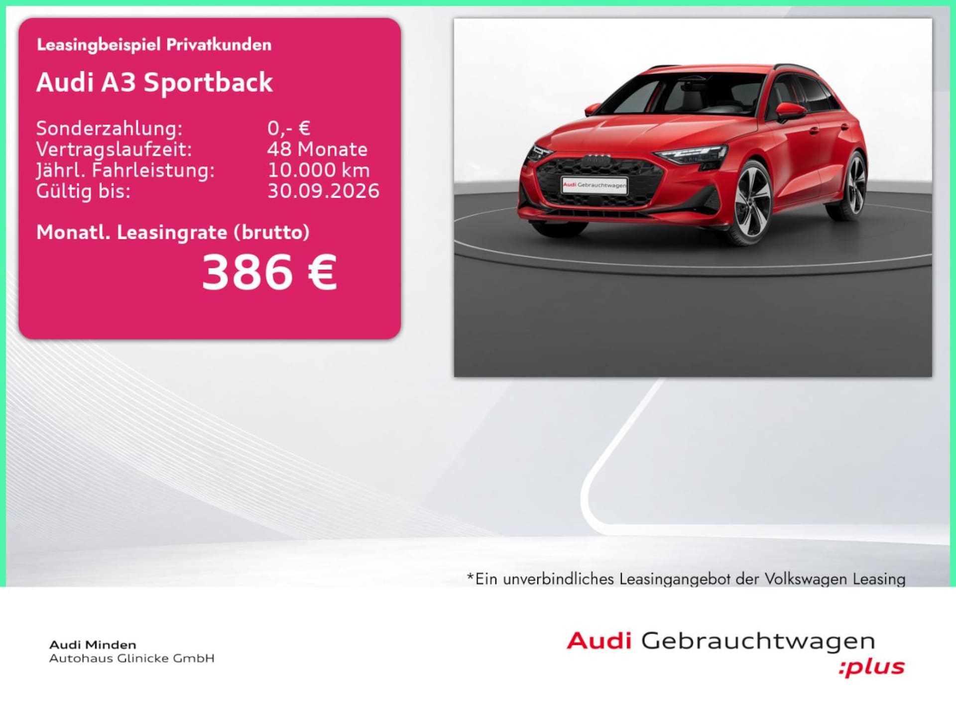 Audi A3 Sportback Advanced