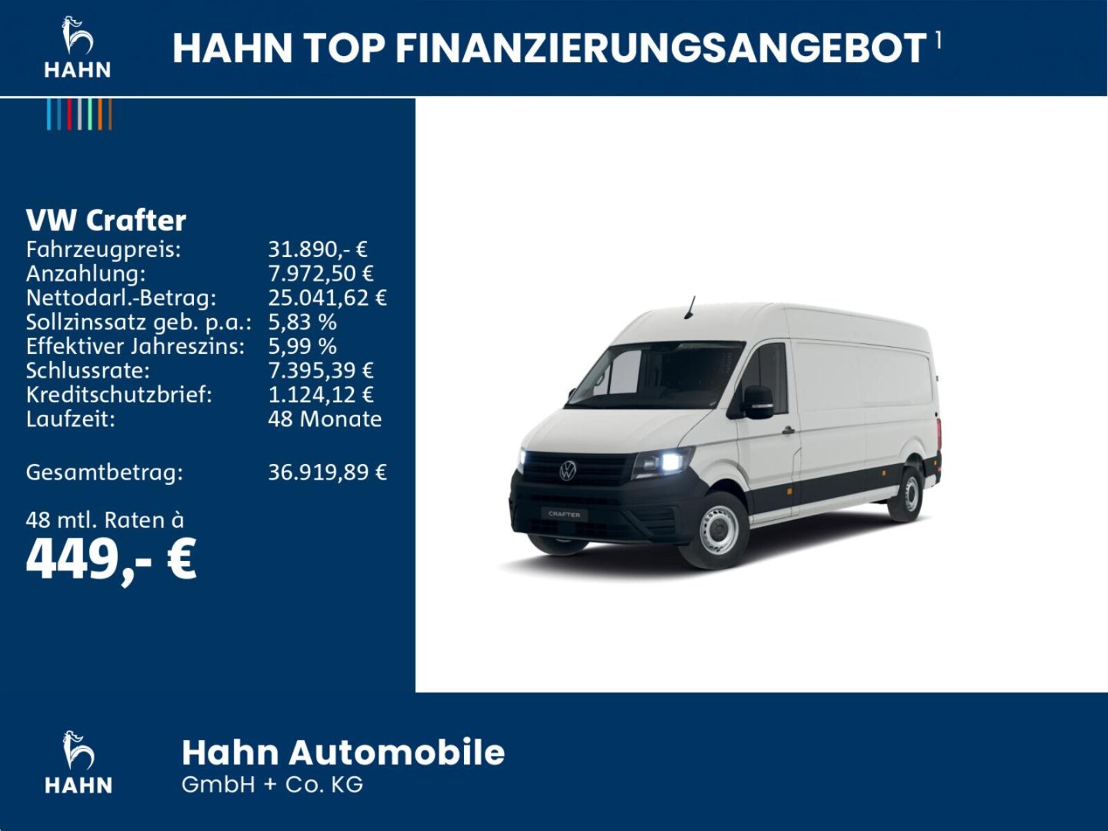 Volkswagen Crafter Kasten langer Radstand – Bild 2