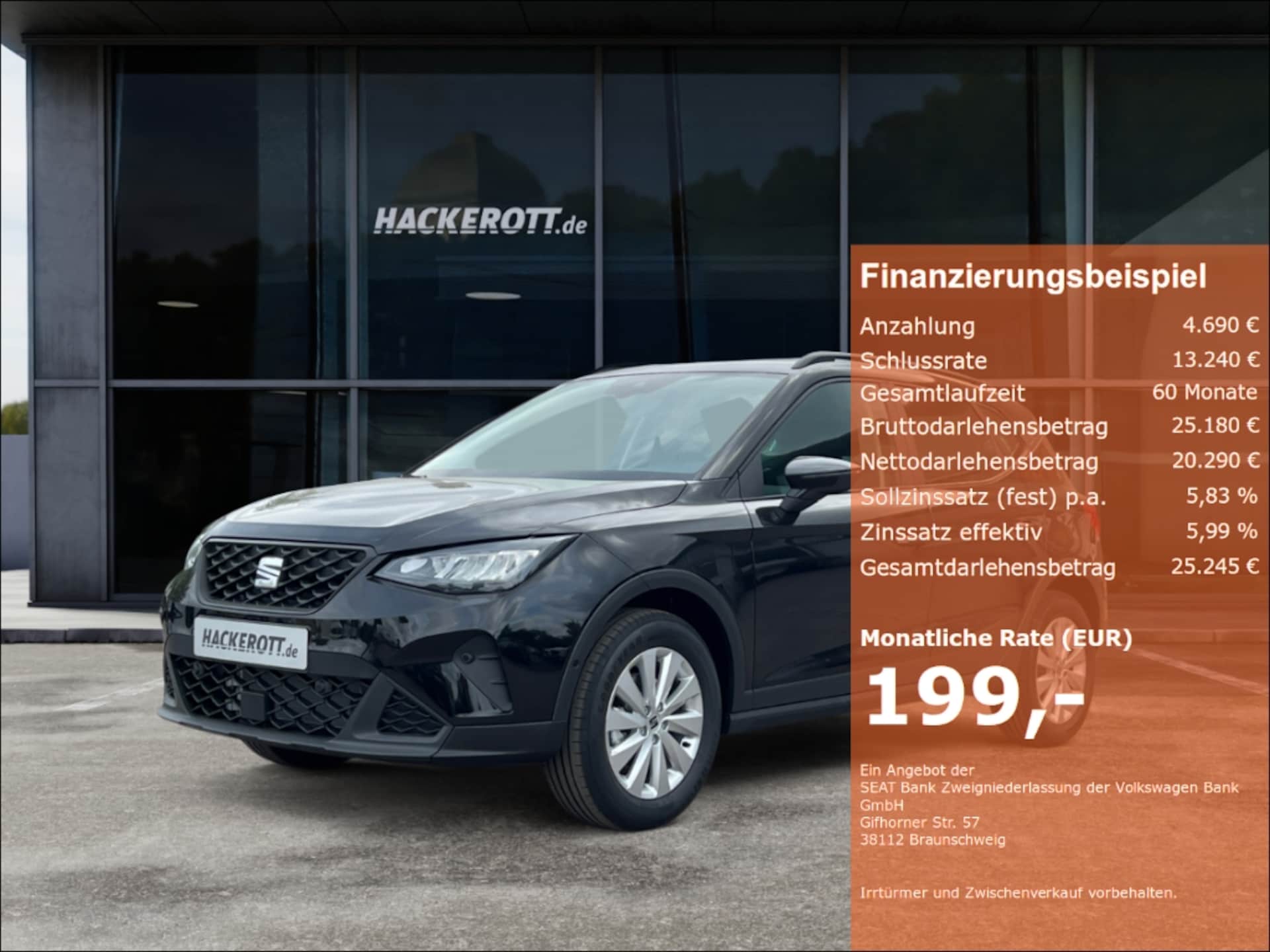 Seat Arona 2025 — Road Edition 1.0 TSI 116 PS 7-Gang-DSG PDC vo.+hi.