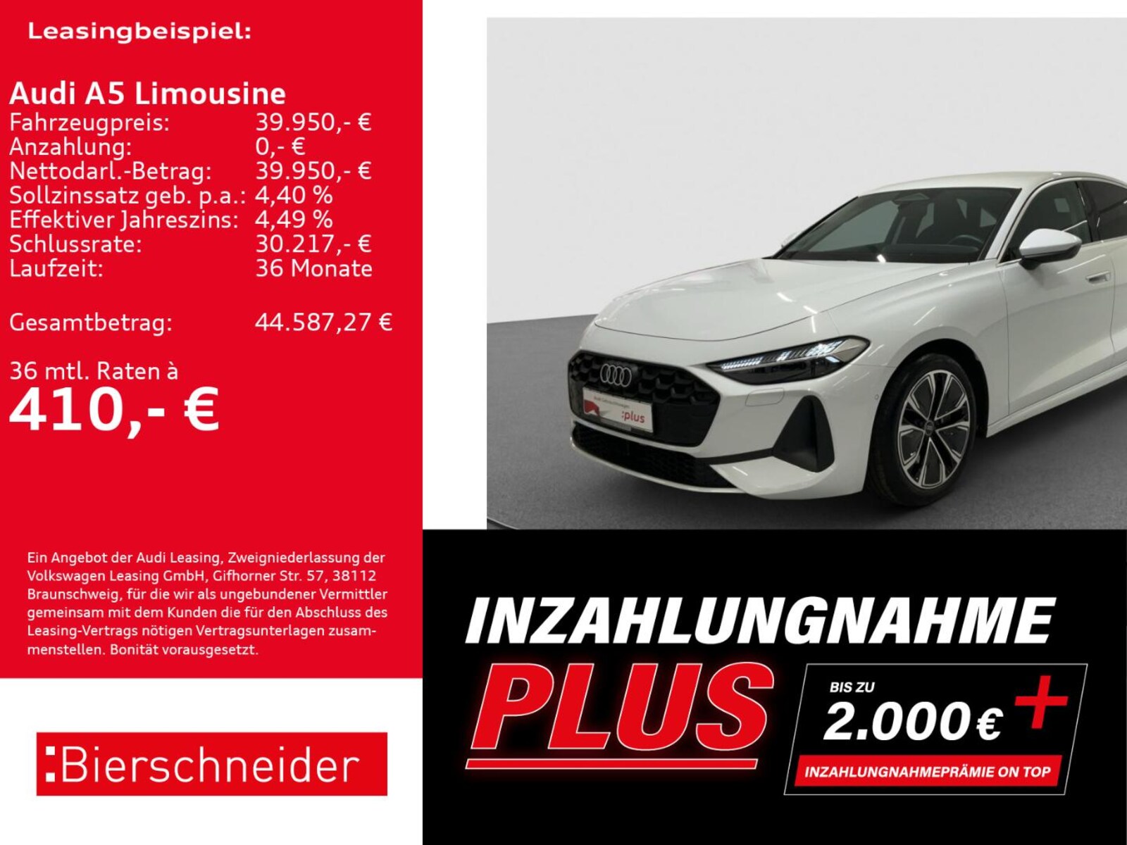 Audi A5 Limousine – Bild 2