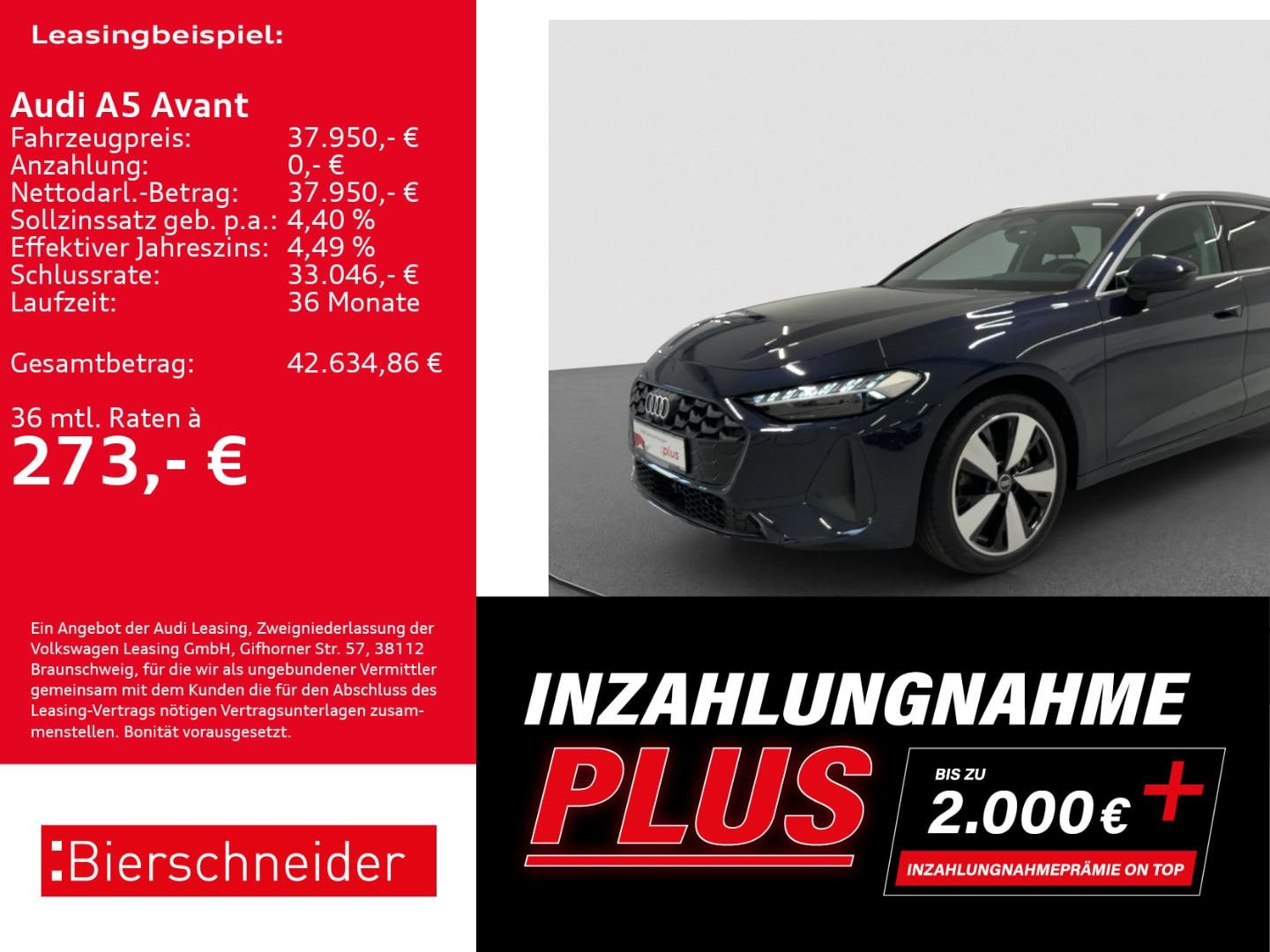 Bild über Audi A5 Avant TFSI S tronic - für weitere Informationen kontaktieren Sie den Audi Partner