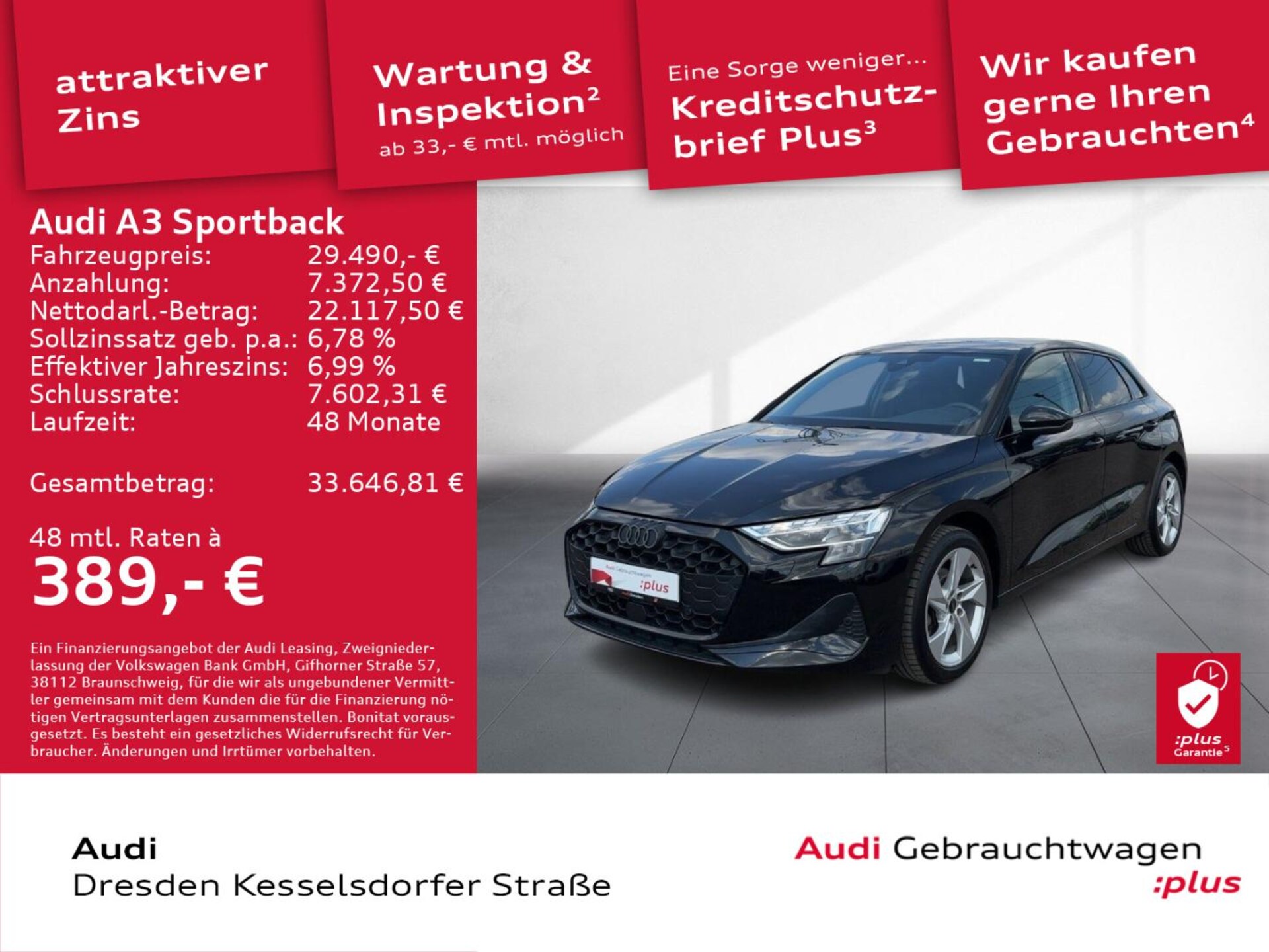 Audi A3 Sportback Advanced