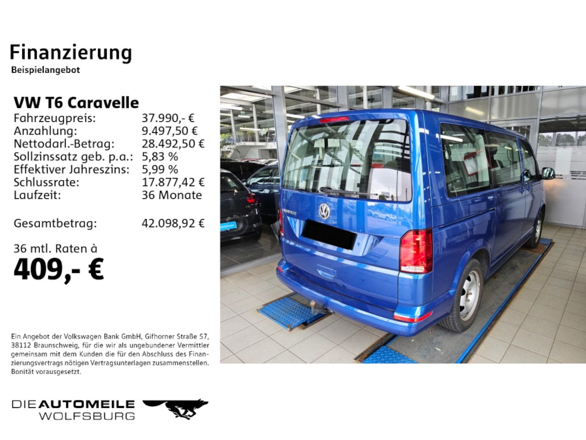 Volkswagen T6.1 Caravelle kurzer Radstand Comfortline