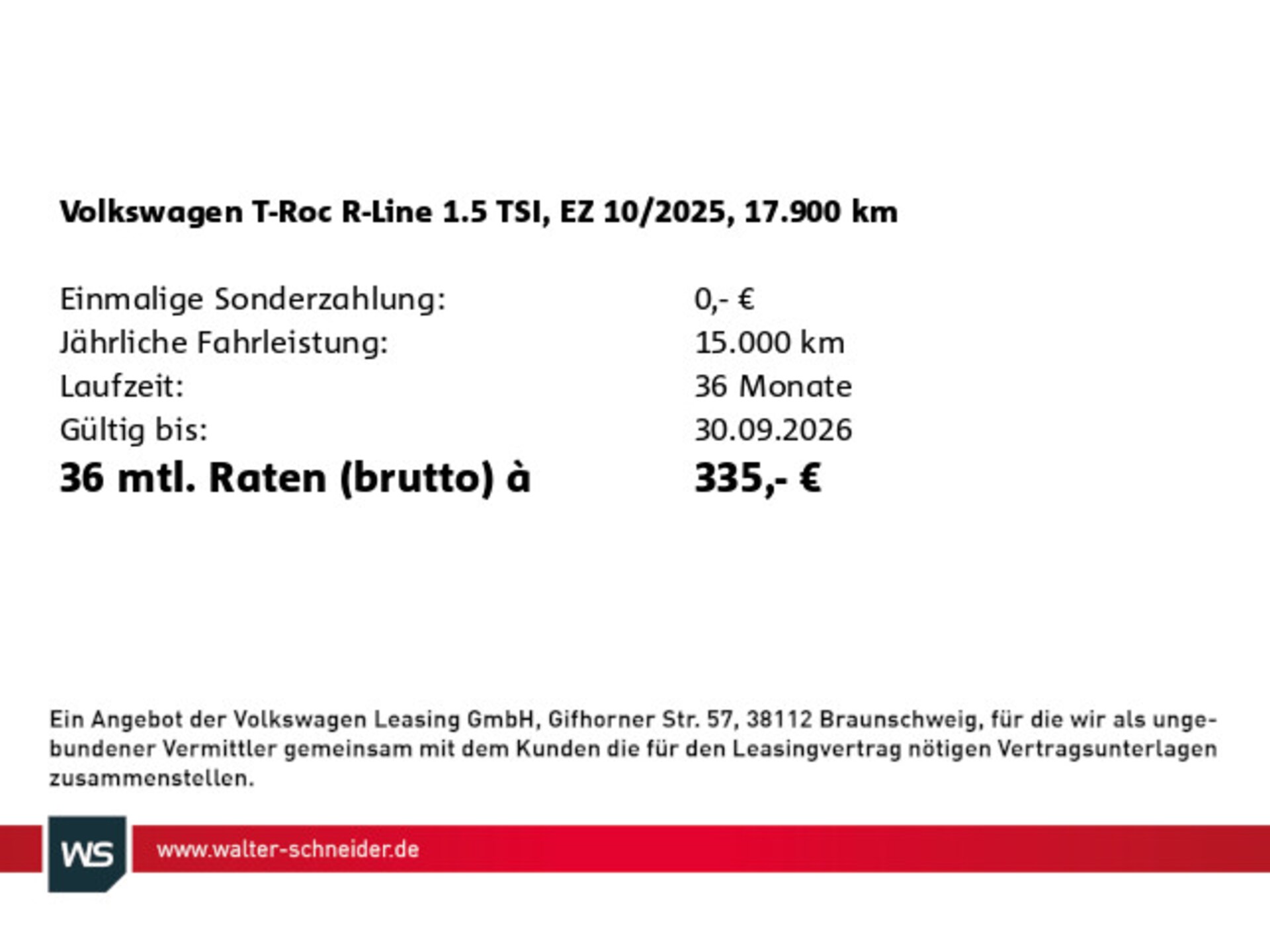 Volkswagen T-Roc R-Line