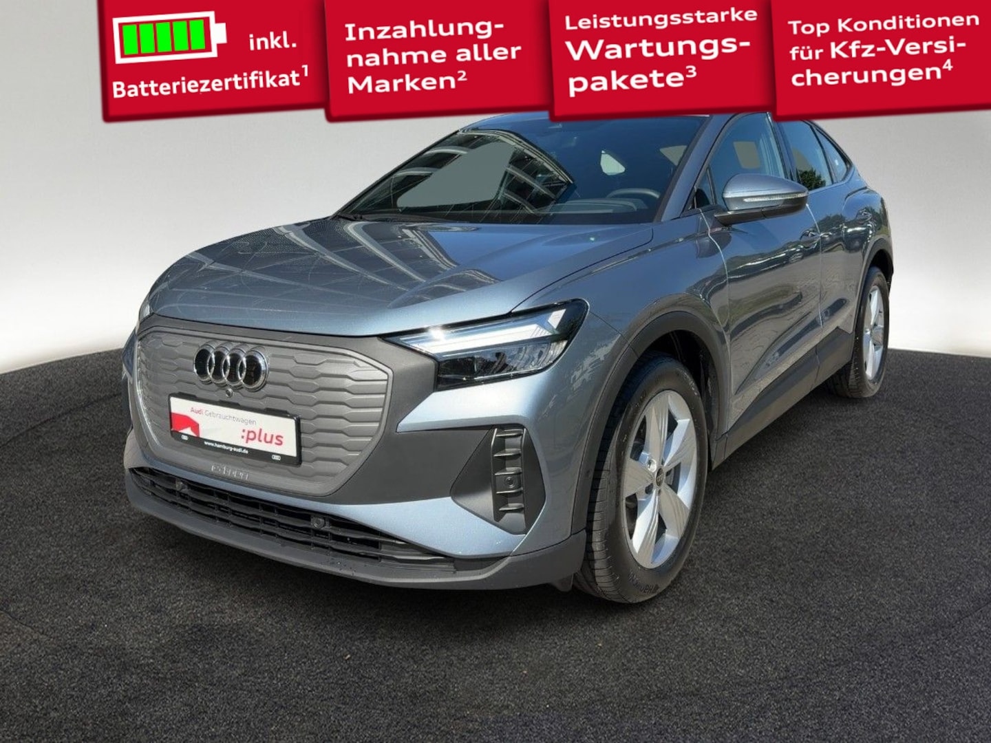 Bild über Audi Q4 Sportback e-tron 45 e-tron - für weitere Informationen kontaktieren Sie den Audi Partner
