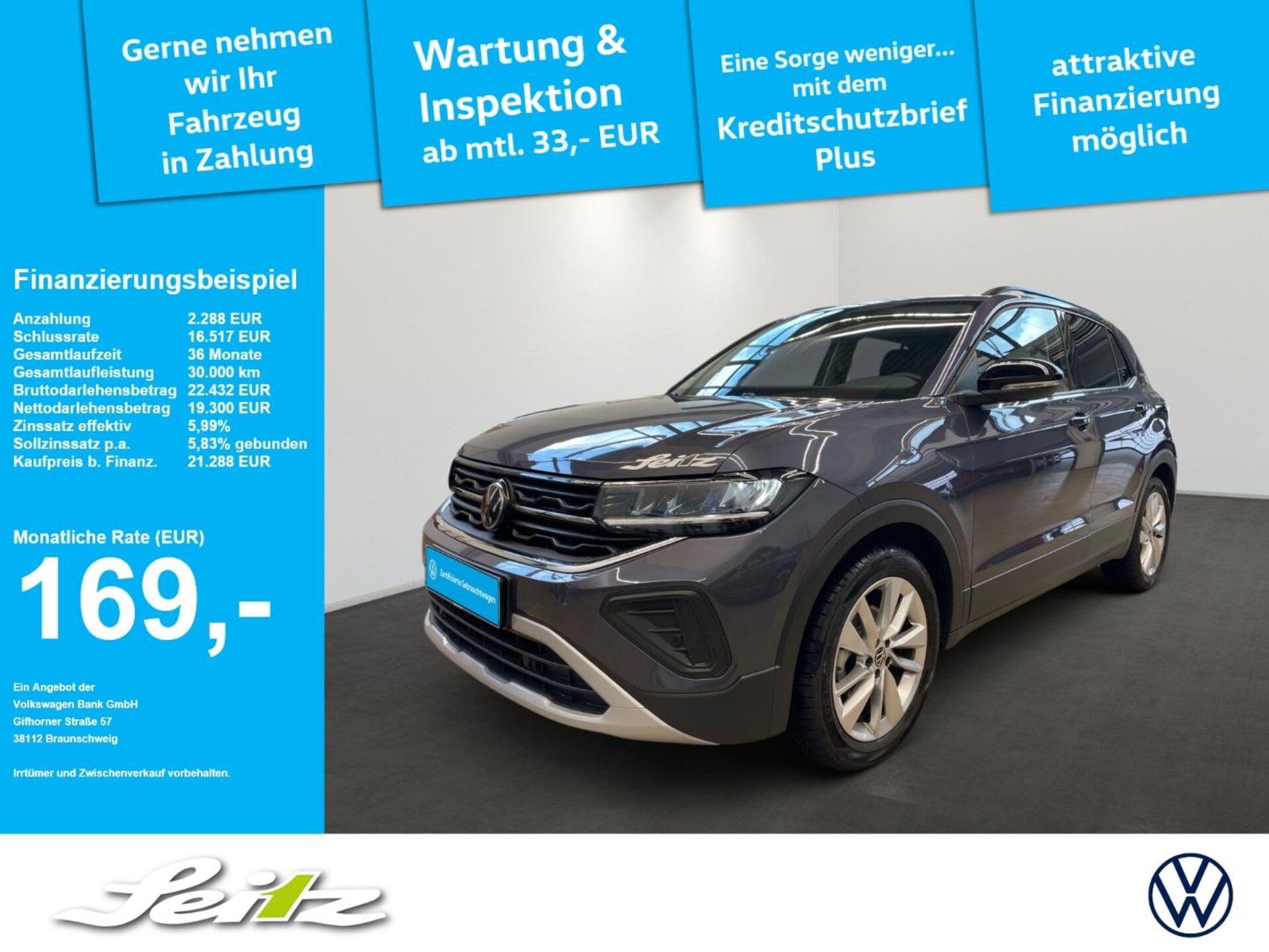 Volkswagen T-Cross — Volkswagen T-Cross 1.0 TSI Energy *LED*PDC*SITZH*