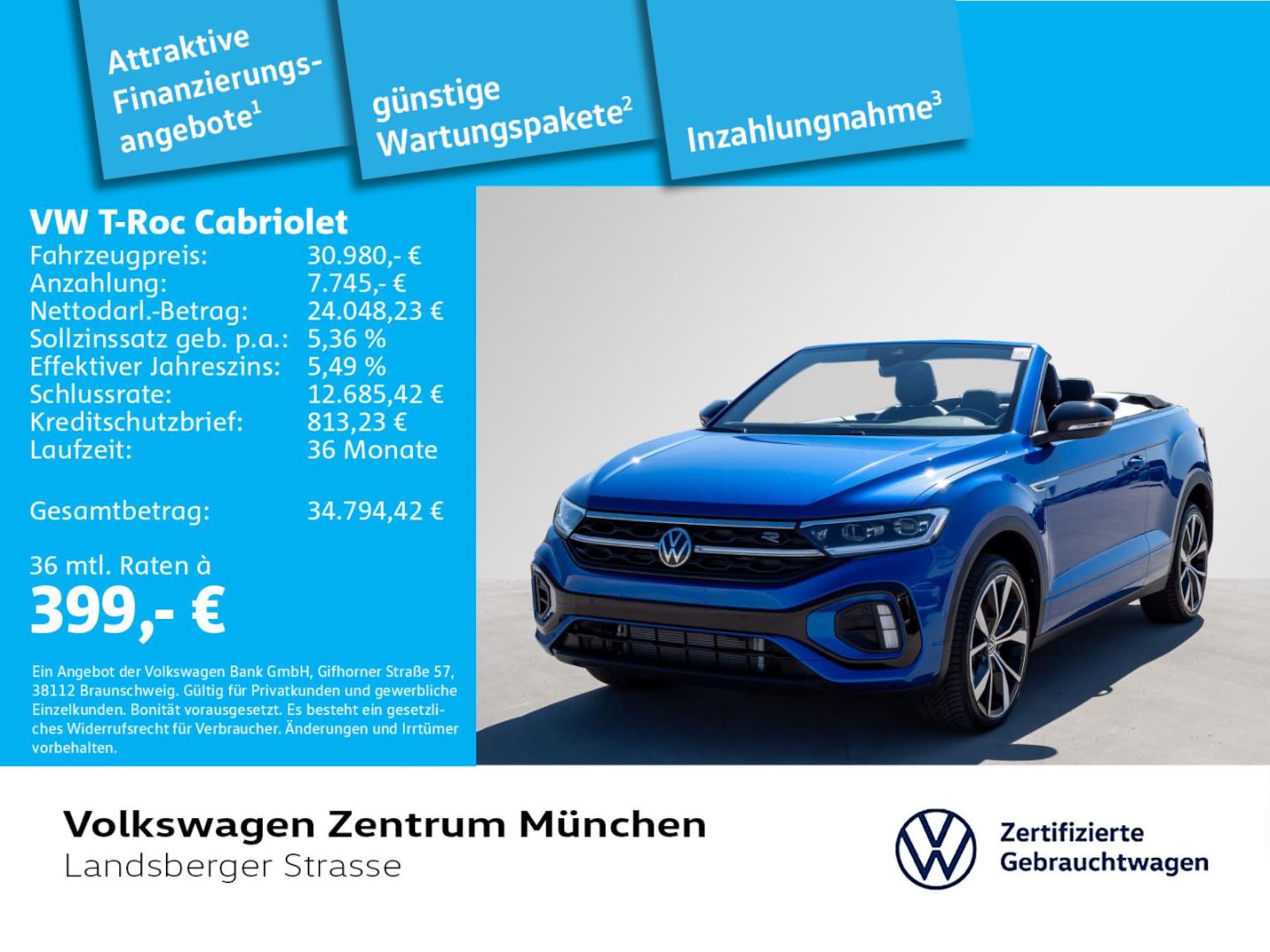 Volkswagen T-Roc Cabriolet R-Line
