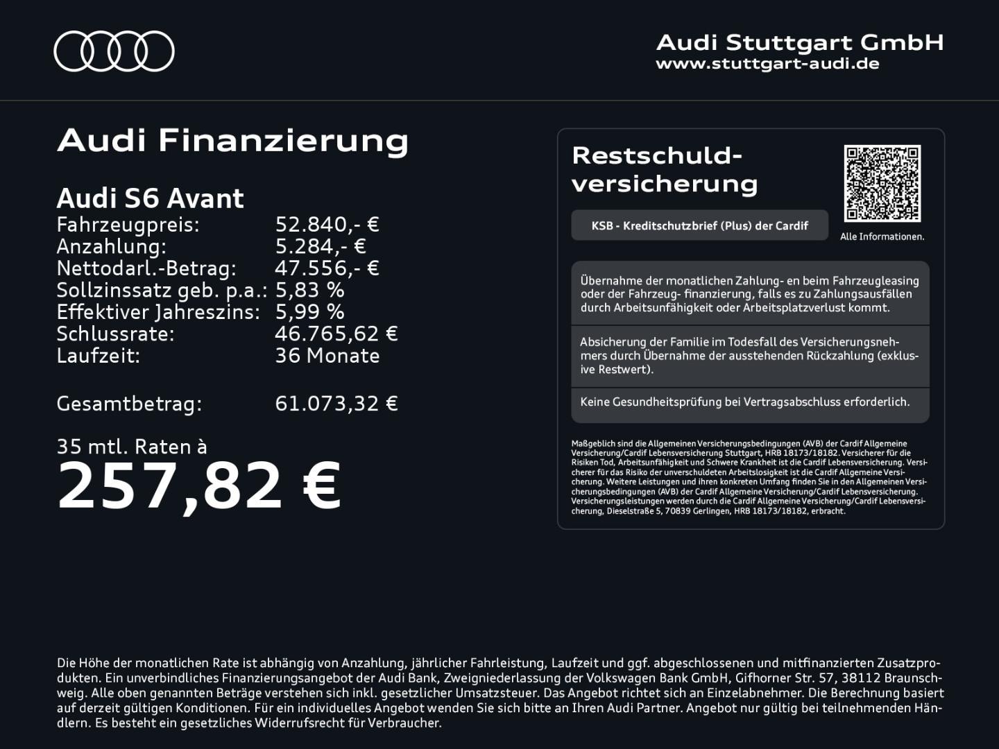 Bild über Audi S6 Avant TDI quattro tiptronic - für weitere Informationen kontaktieren Sie den Audi Partner