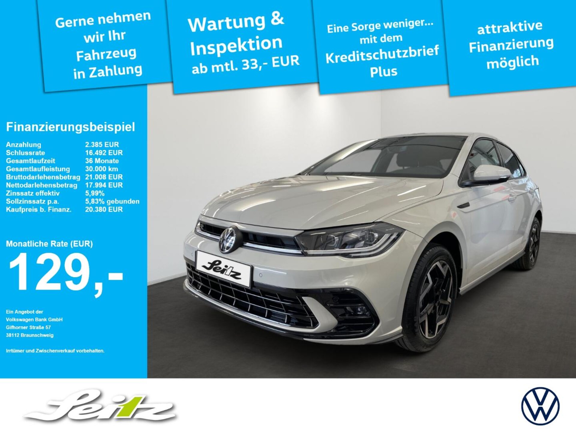 Volkswagen Polo — Volkswagen Polo VI 1.0 TSI R-Line *MATRIX*PARKSENSOR*SITZHZG*