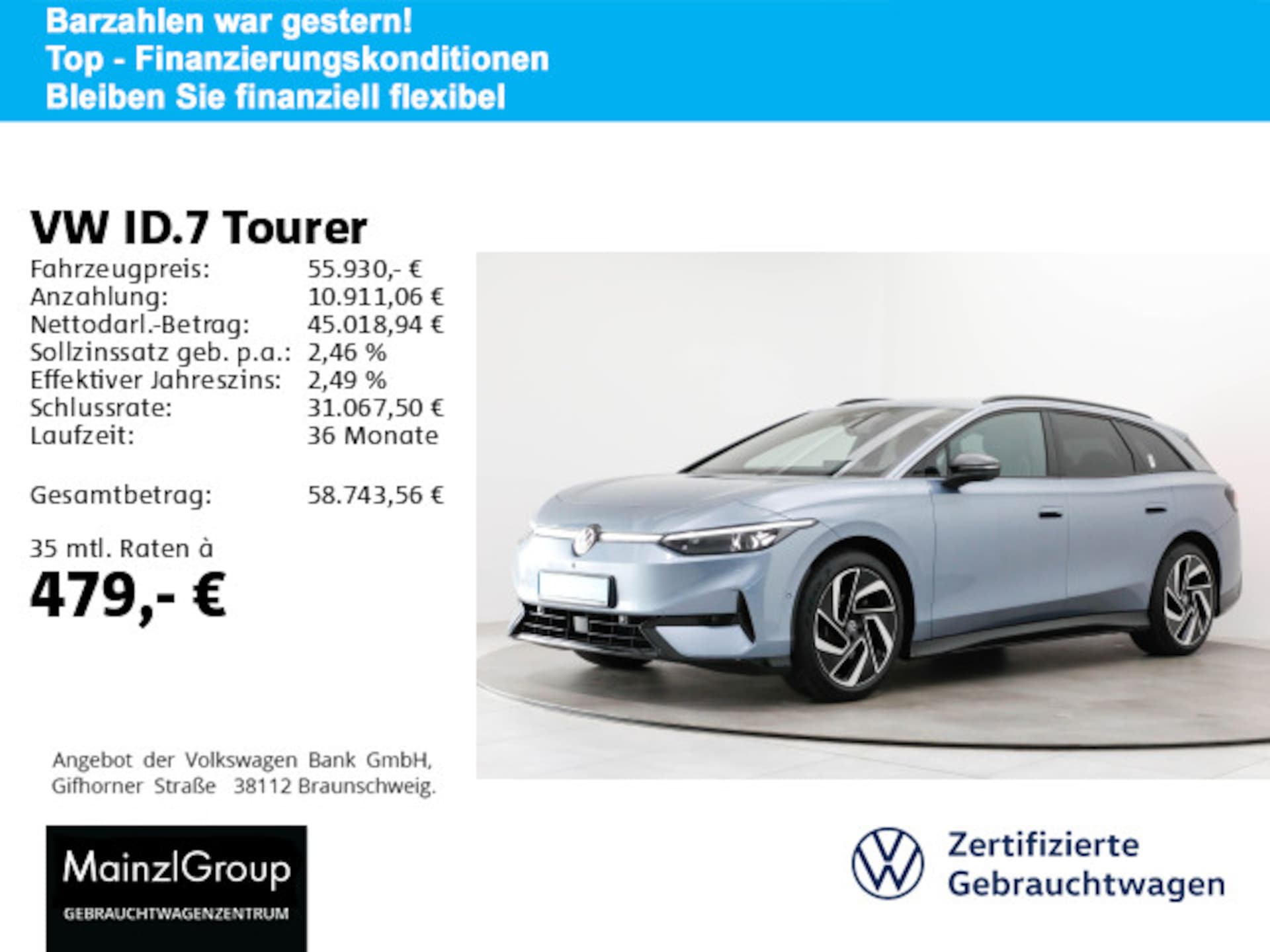 Volkswagen ID.7 Tourer Pro S