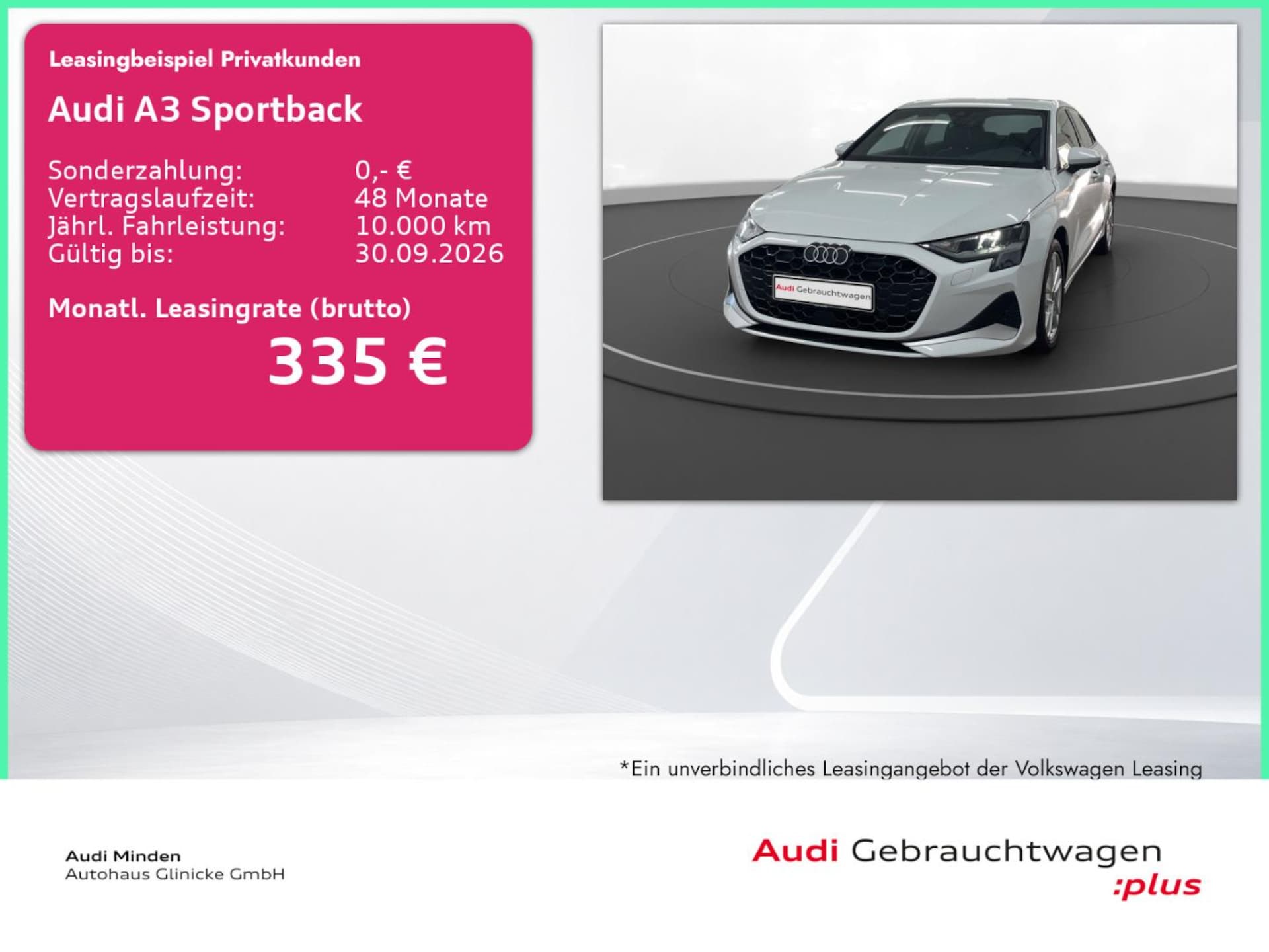 Audi A3 Sportback Advanced