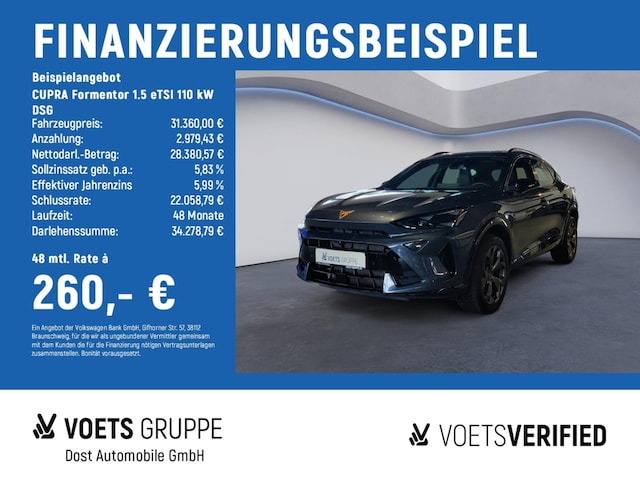 CUPRA Formentor 1.5 eTSI 110 kW DSG SHZ+AreaView+NAVI (2633)