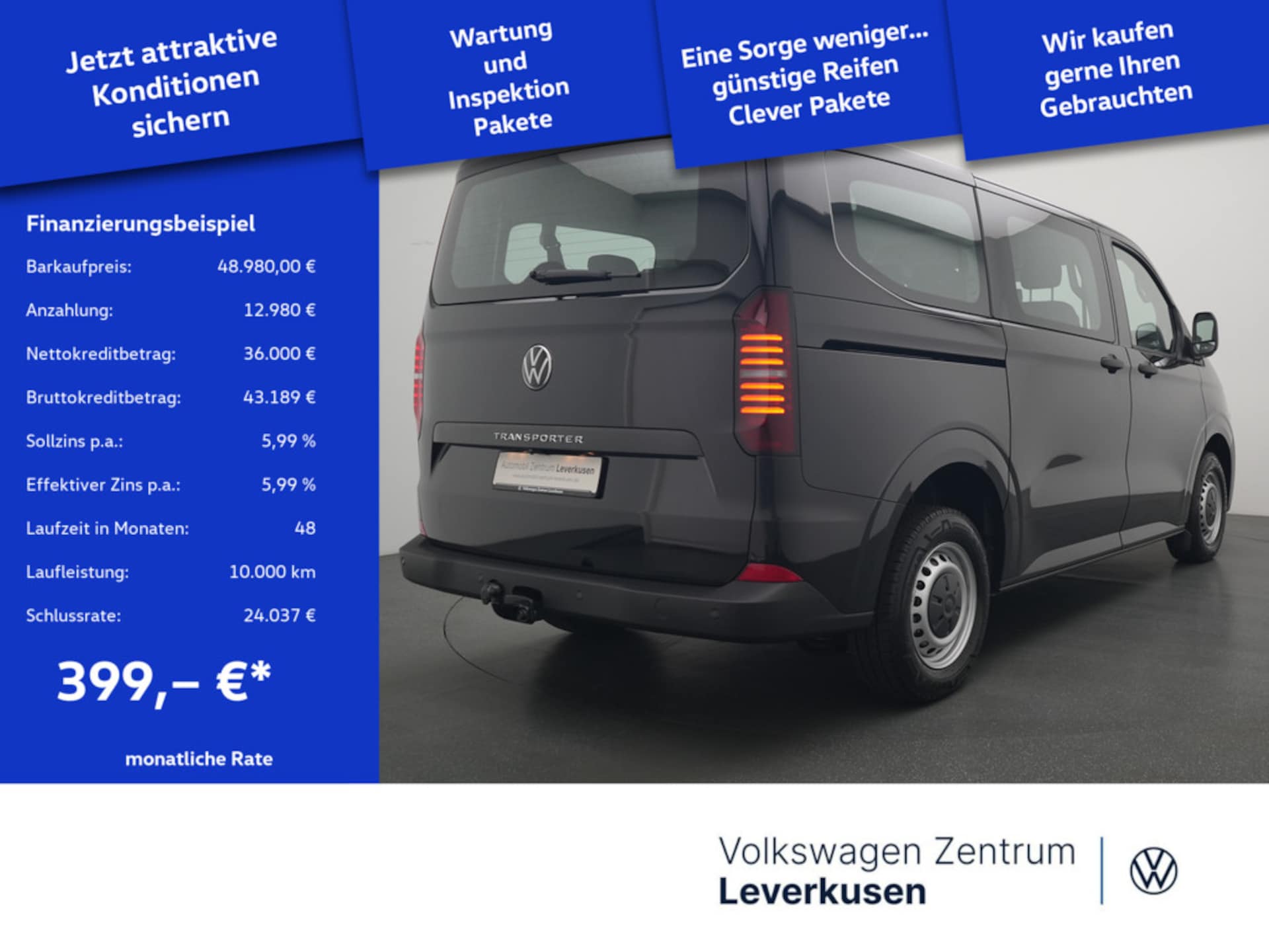 Volkswagen Transporter Kombi kurzer Radstand