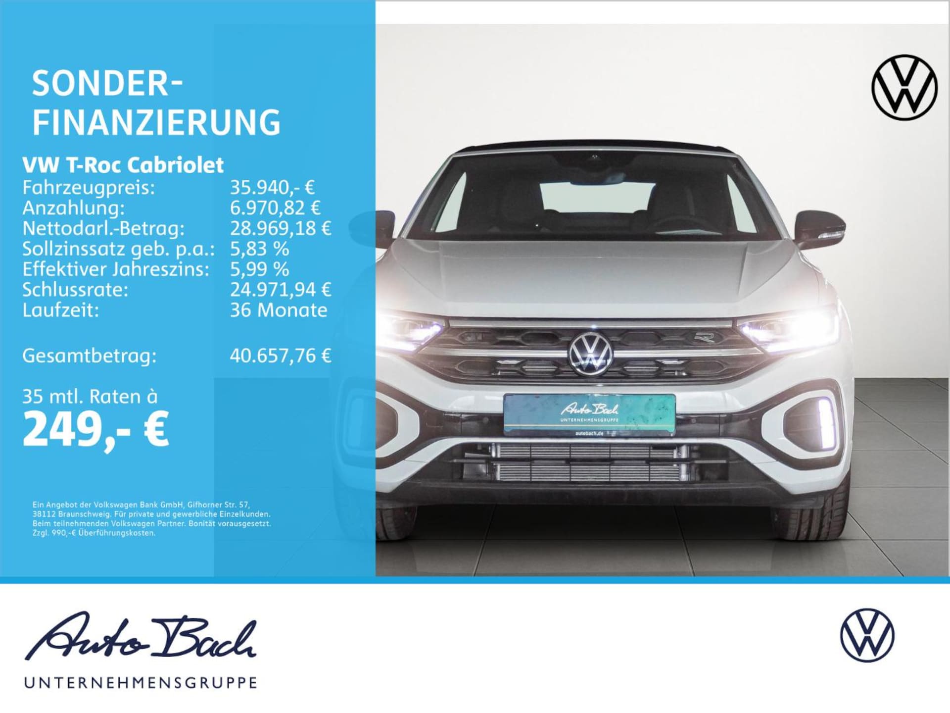 Volkswagen T-Roc Cabriolet R-Line