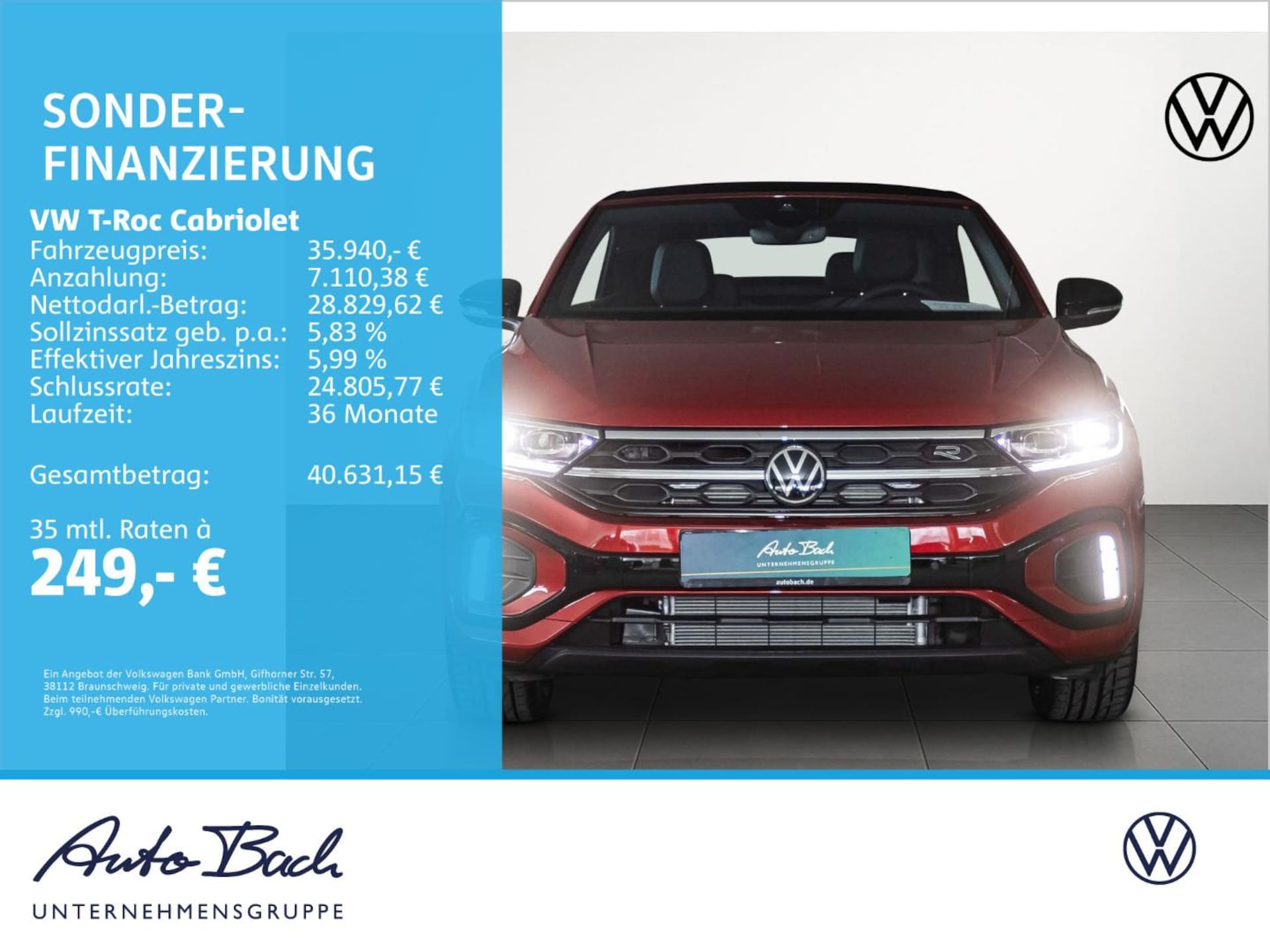 Volkswagen T-Roc Cabriolet R-Line