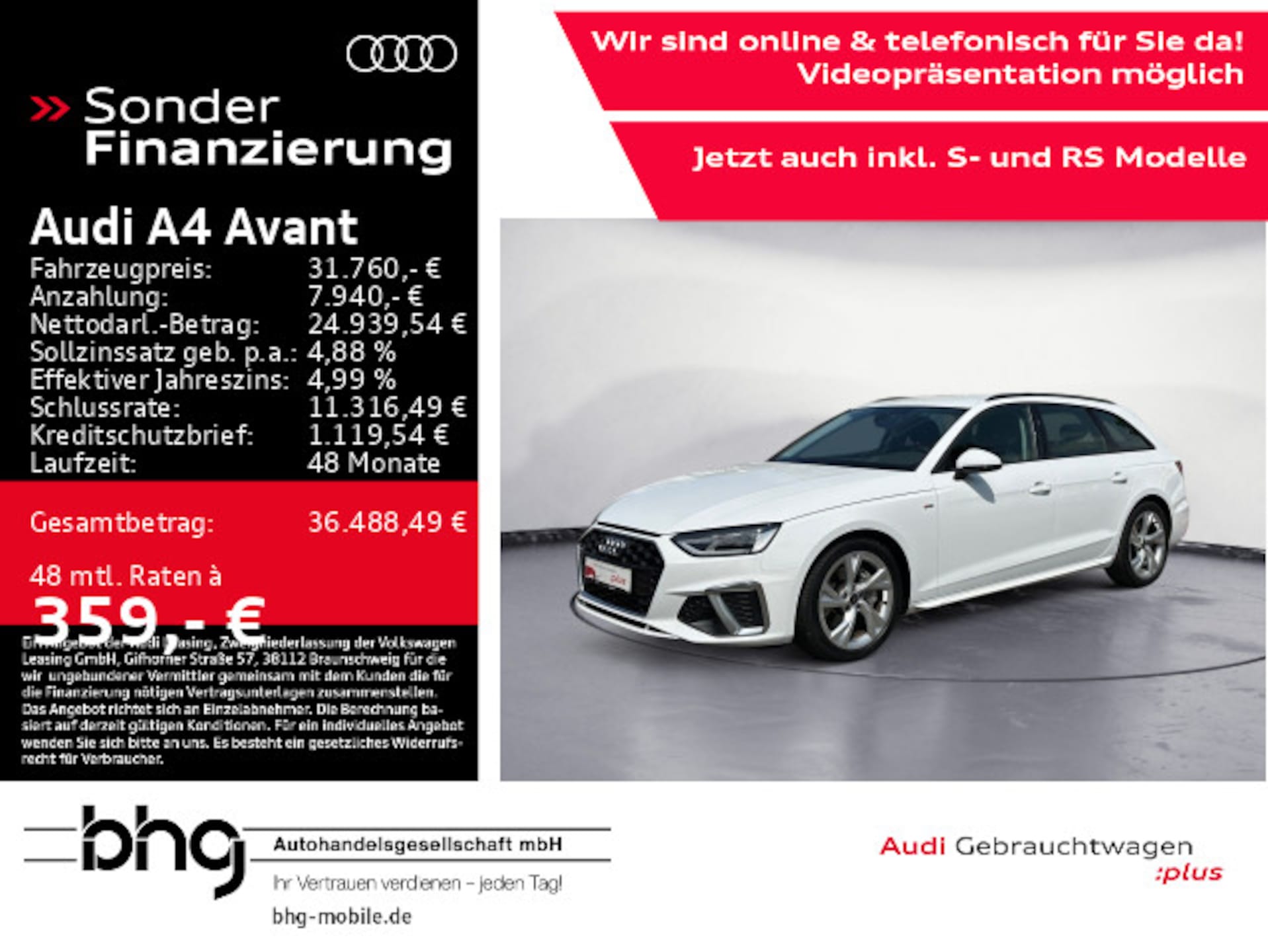 Audi A4 Avant S line