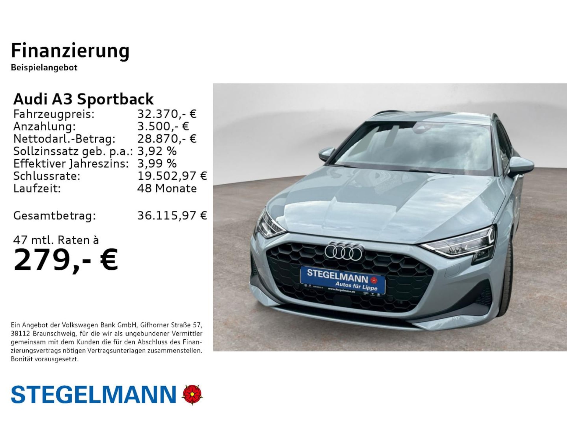 Audi A3 Sportback TFSI e