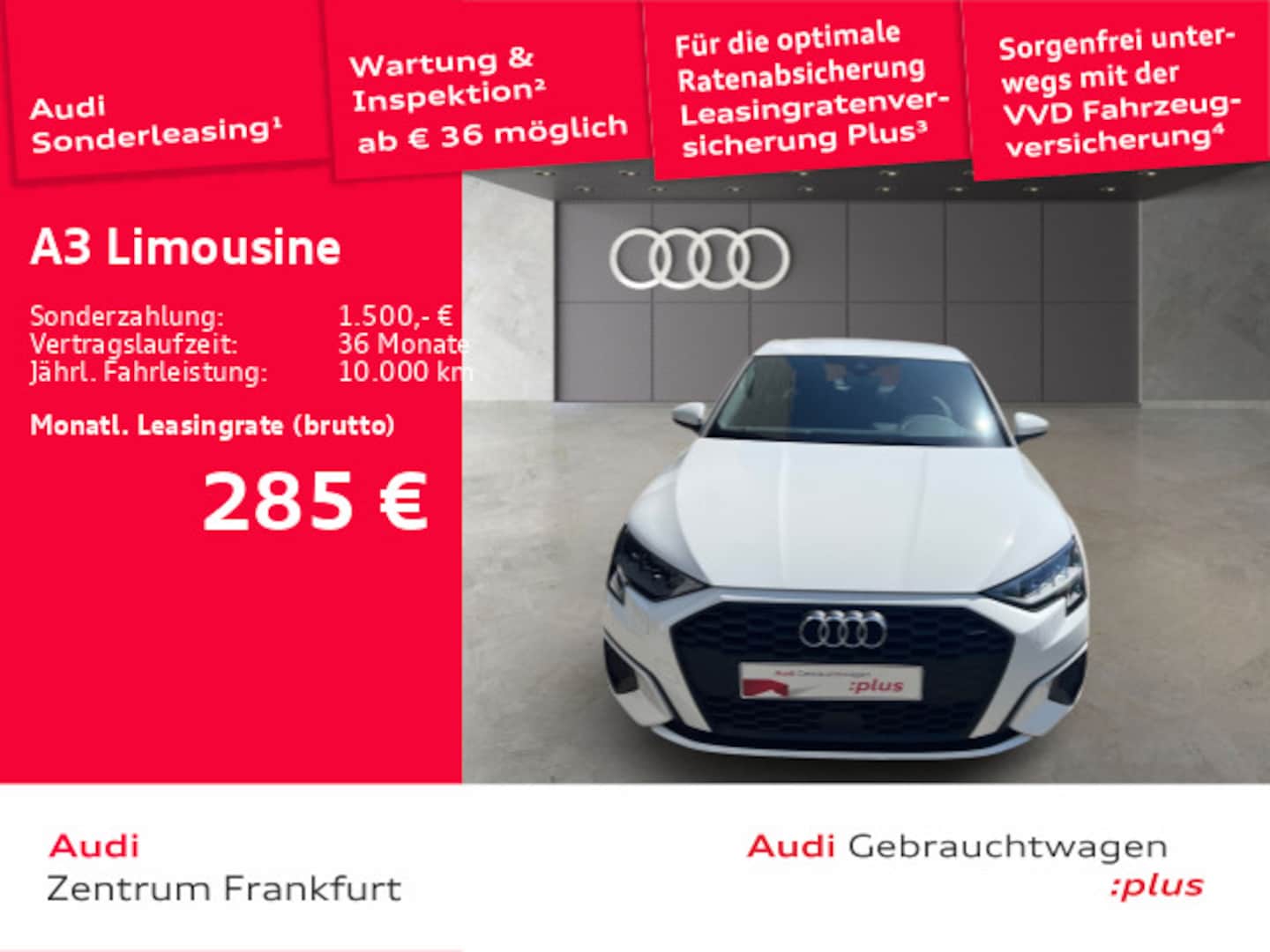 Bild über Audi A3 Limousine 30 TFSI S tronic - für weitere Informationen kontaktieren Sie den Audi Partner