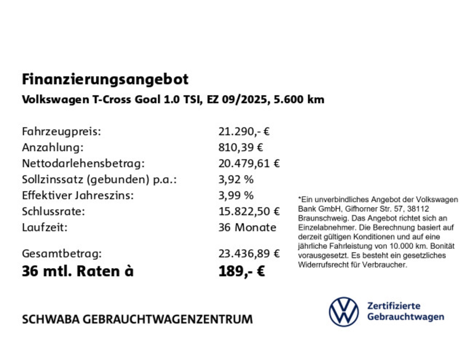 Volkswagen T-Cross Life