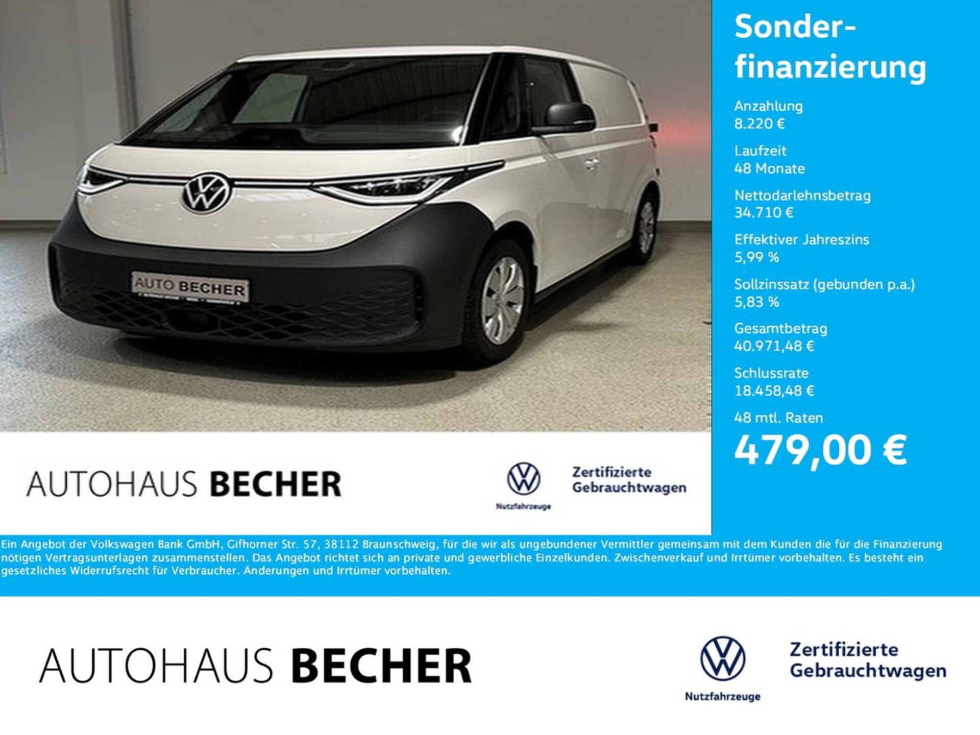 Volkswagen ID. Buzz Cargo Basis-Modell