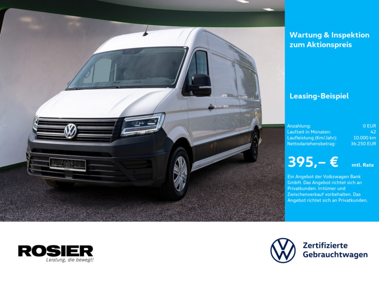 Volkswagen Crafter Kasten langer Radstand