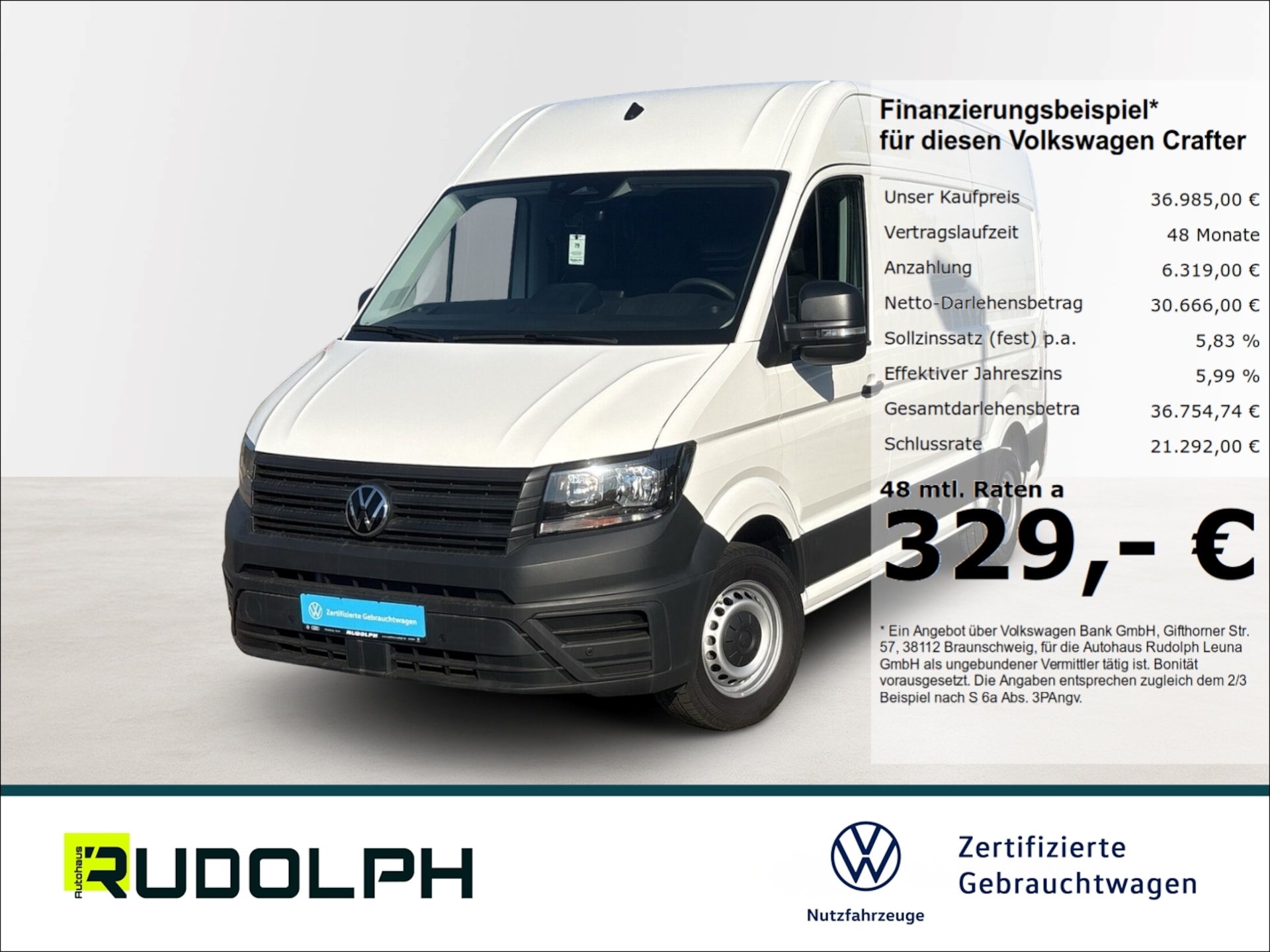 Volkswagen Crafter Kasten mittlerer Radstand