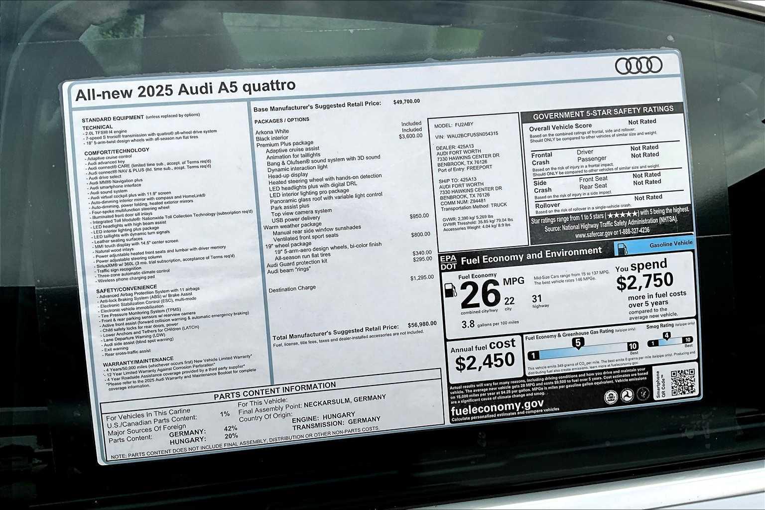 2025 Audi A5 Premium Plus - Photo 16