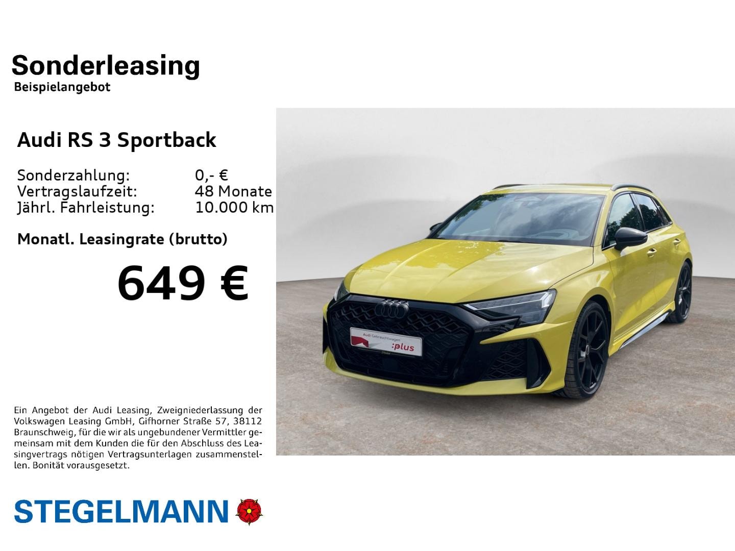 Bild über Audi RS 3 Sportback TFSI quattro 294 kW S tronic - für weitere Informationen kontaktieren Sie den Audi Partner