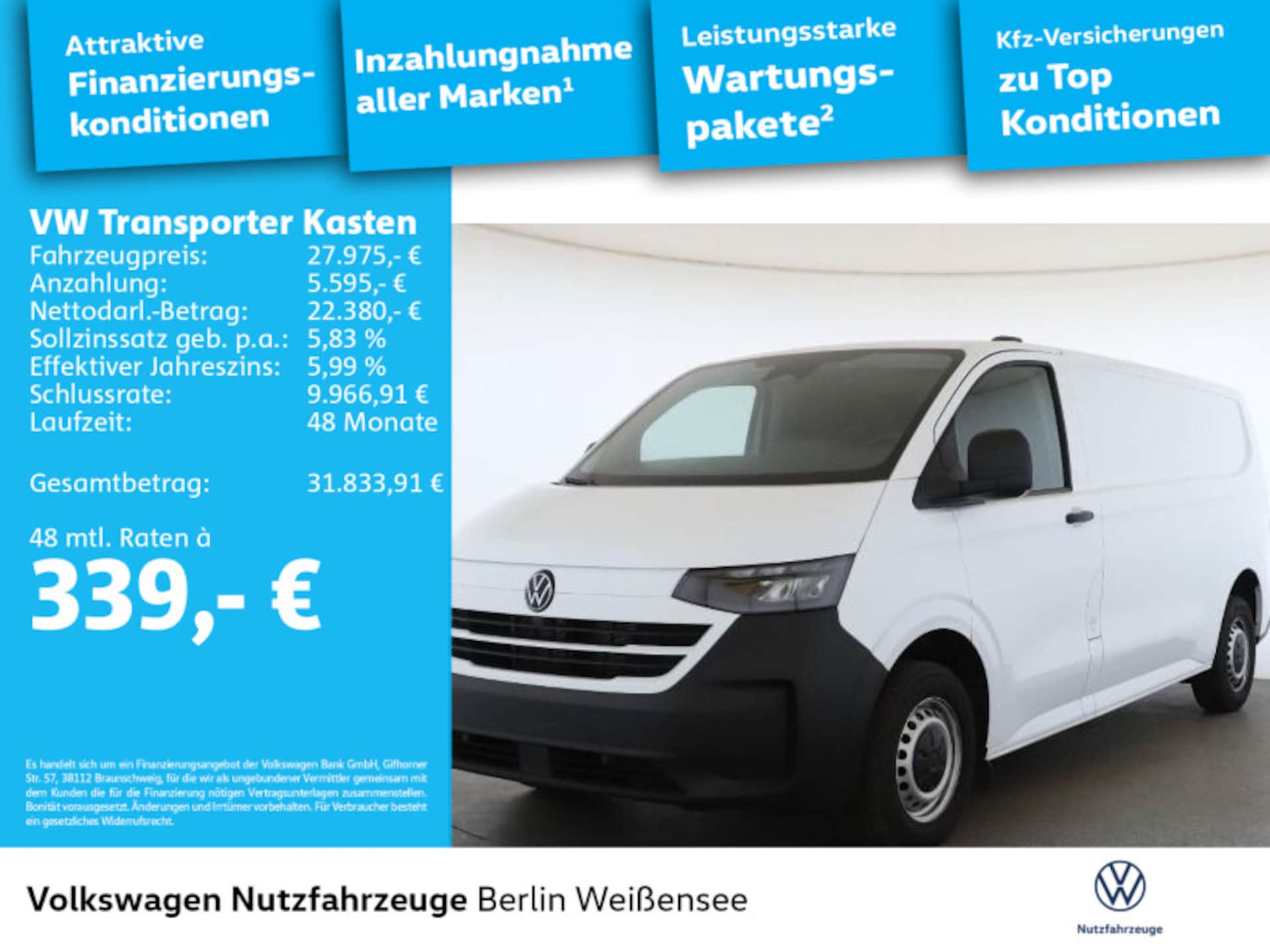 Volkswagen Transporter Kasten langer Radstand