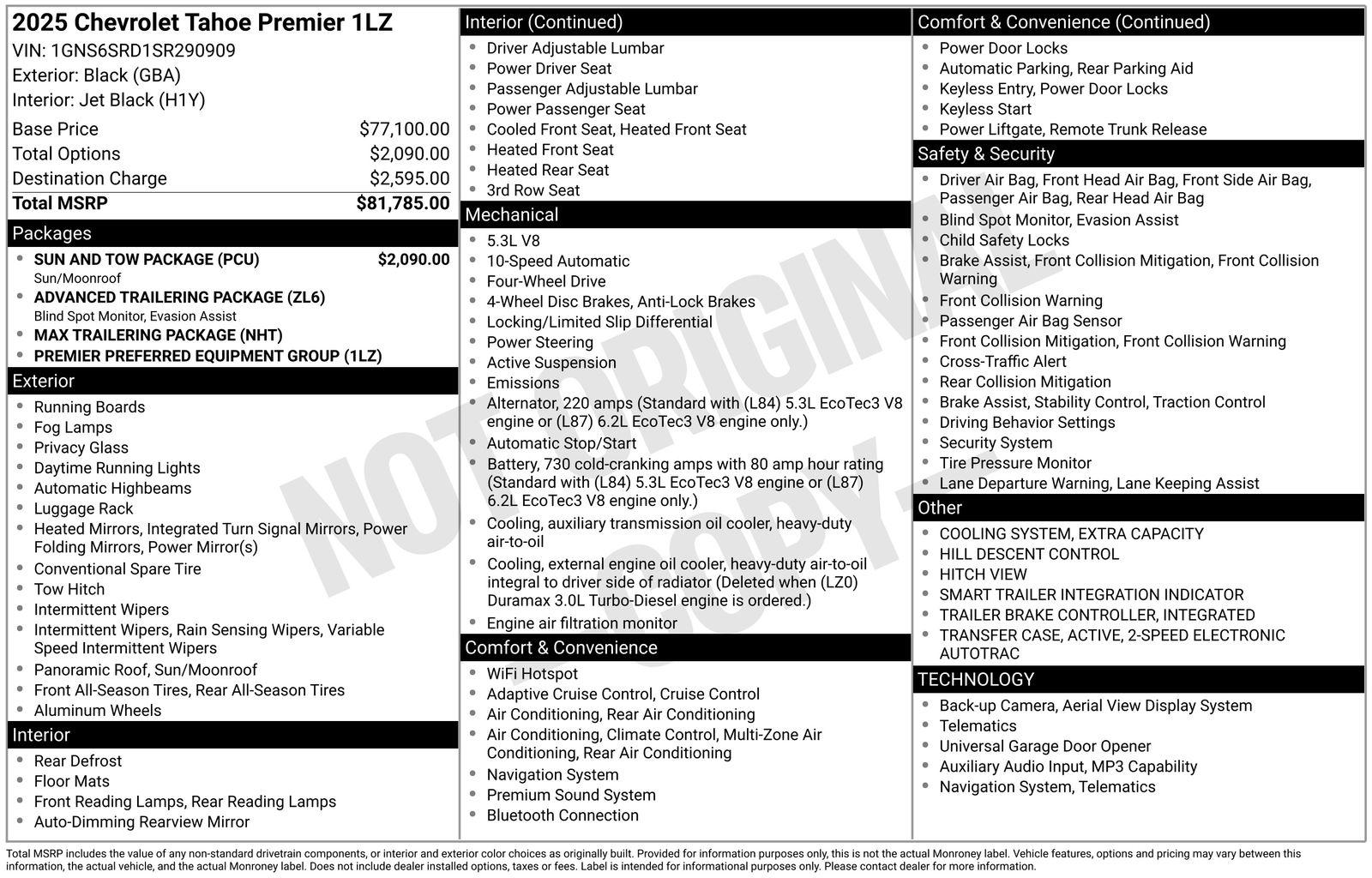 2025 Chevrolet Tahoe Premier 4WD's photo