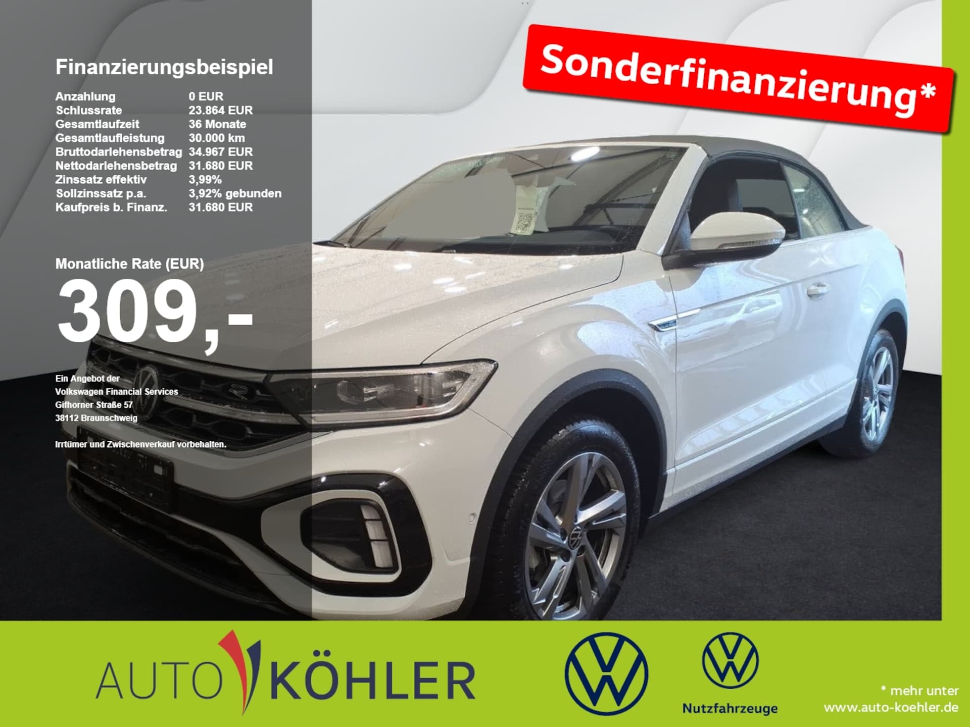 Volkswagen T-Roc Cabriolet 2026