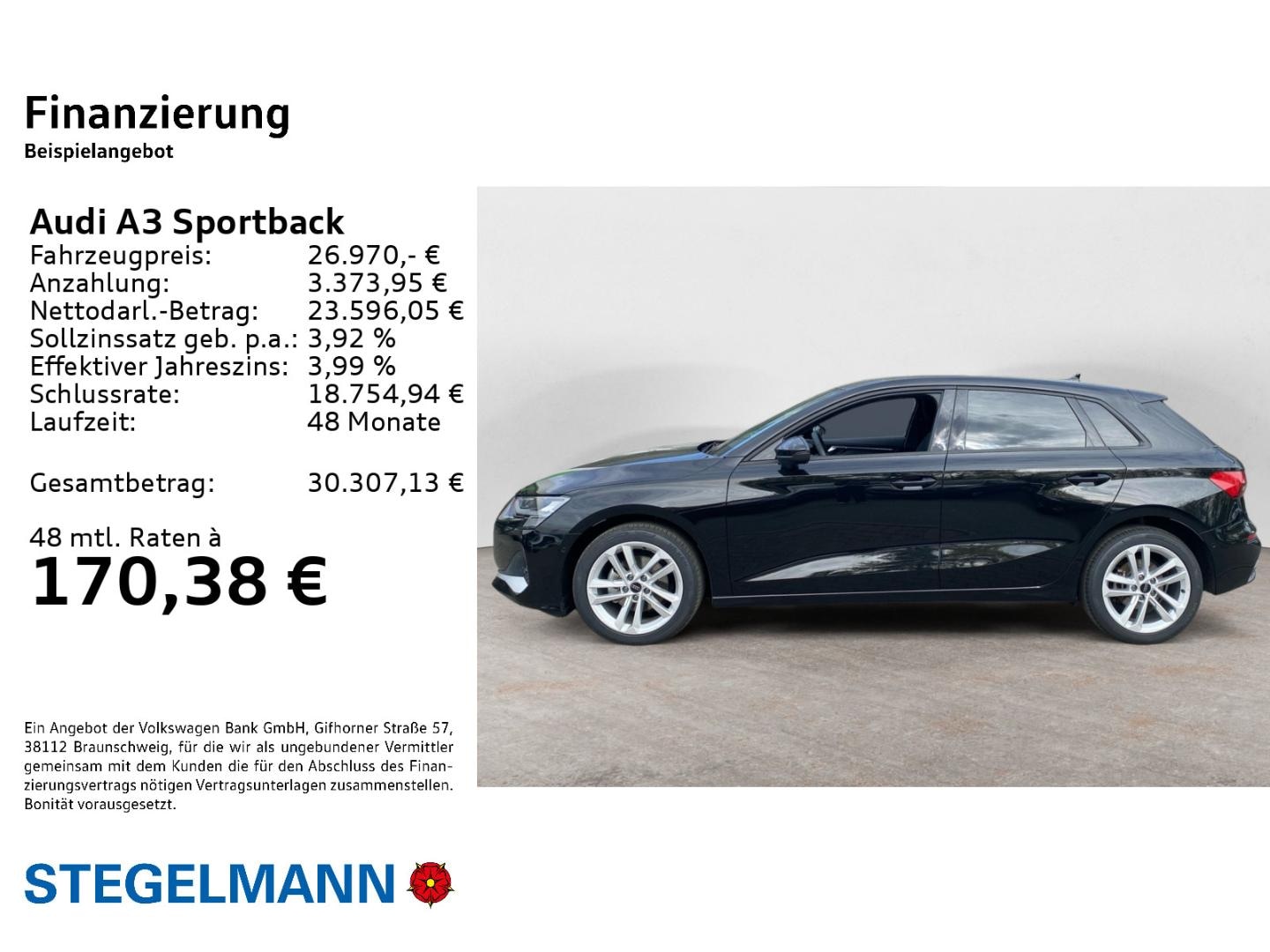 Bild über Audi A3 Sportback advanced 35 TFSI Schaltgetriebe - für weitere Informationen kontaktieren Sie den Audi Partner