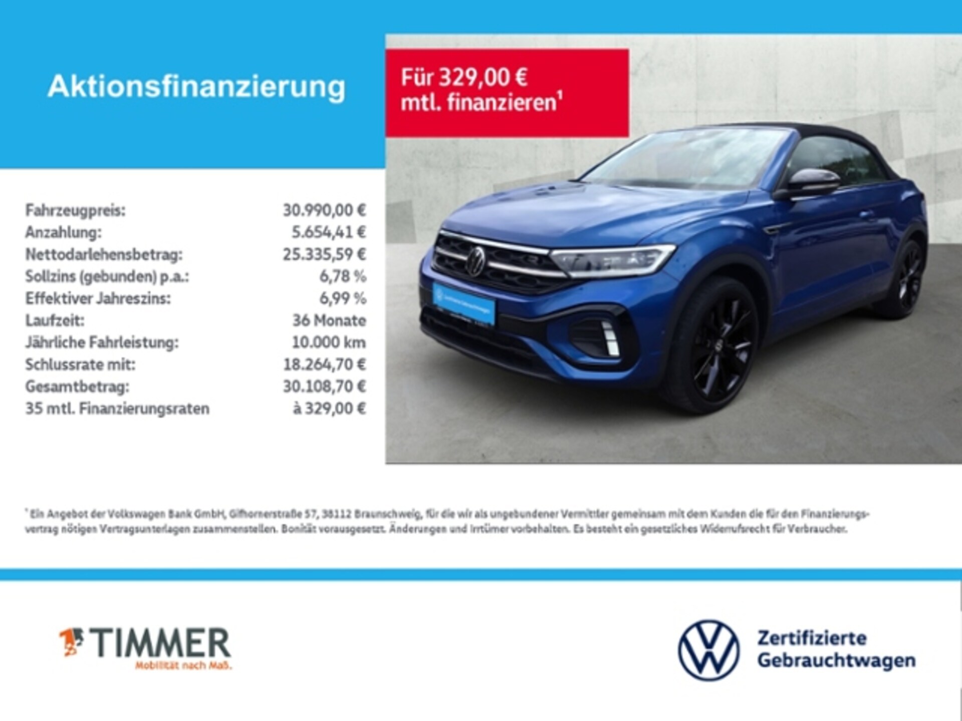 Volkswagen T-Roc Cabriolet R-Line
