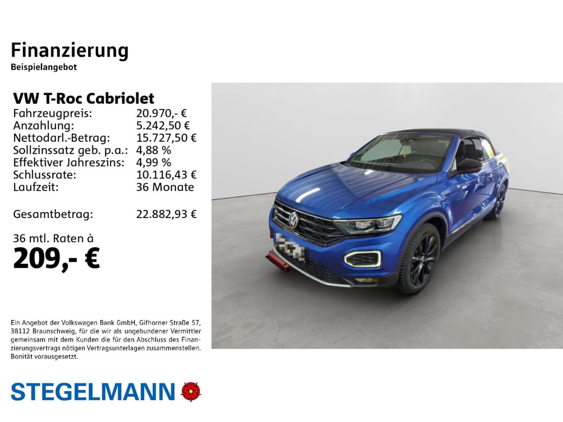 Volkswagen T-Roc Cabriolet Style