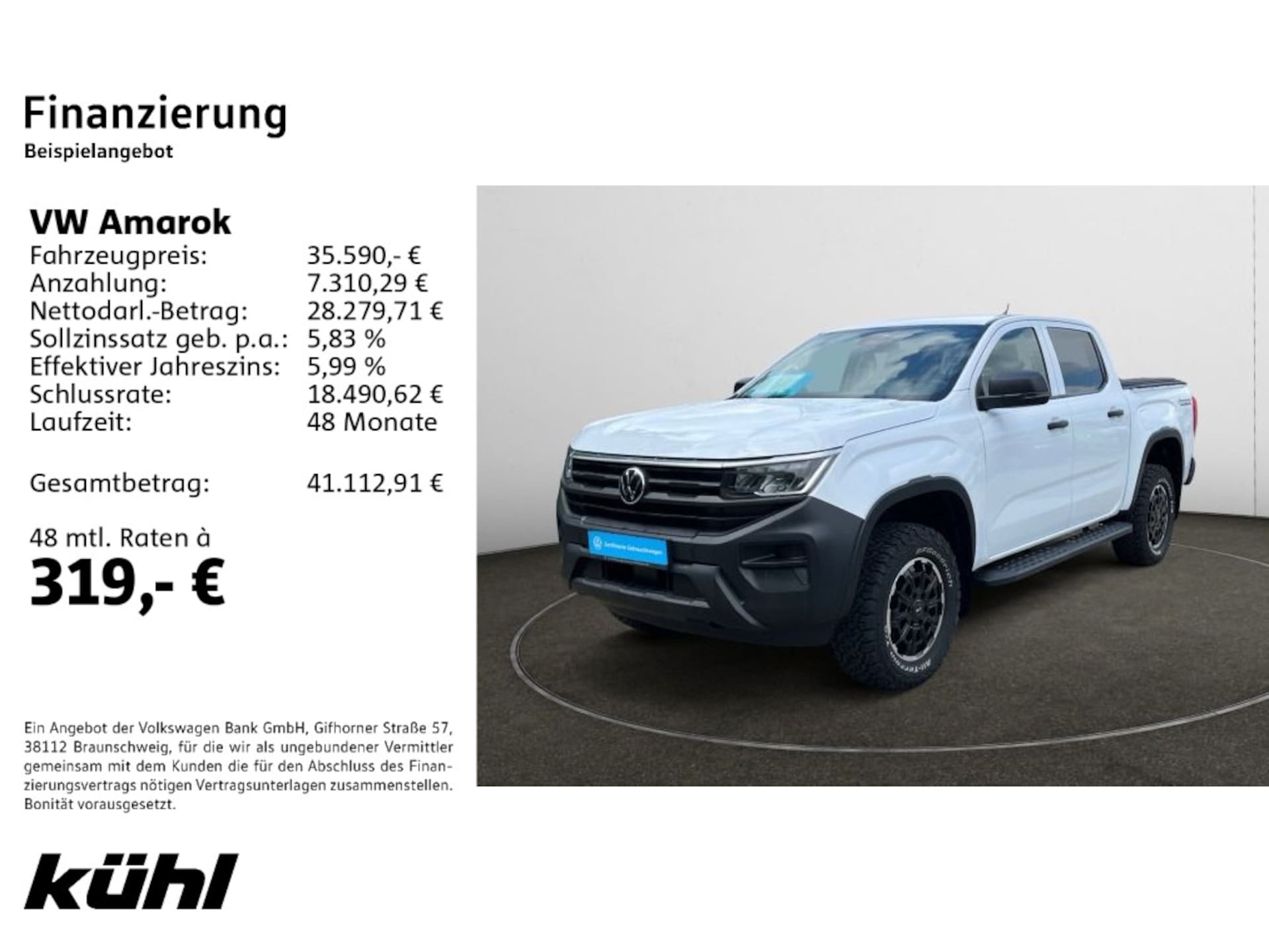 Volkswagen Amarok DoubleCab Basis-Modell