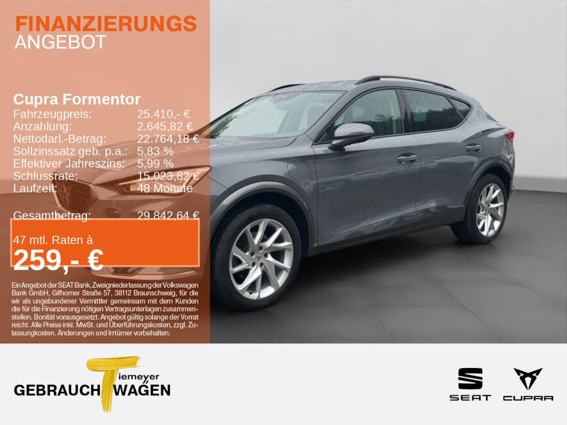 Cupra Formentor 2023 — Formentor 1.4 e-Hybrid AHK FULL LINK eKLAPPE