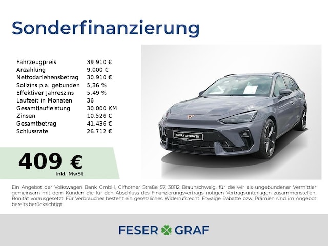 CUPRA Leon Sportstourer 2.0 TDI DSG - NAVI,PANO,AHK,MA (DKT5043195)