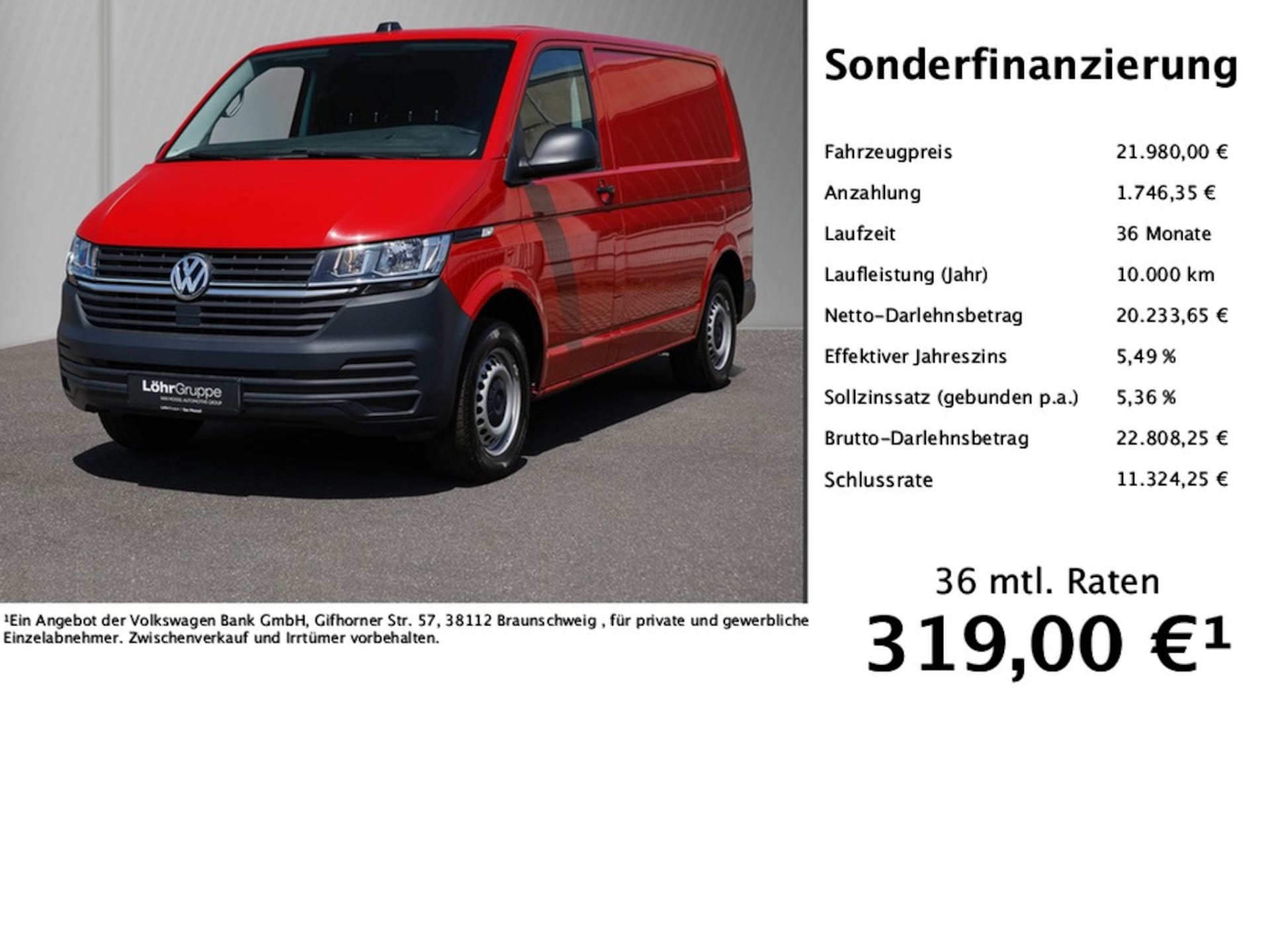 Volkswagen T6.1 Transporter Kasten kurzer Radstand EcoProfi