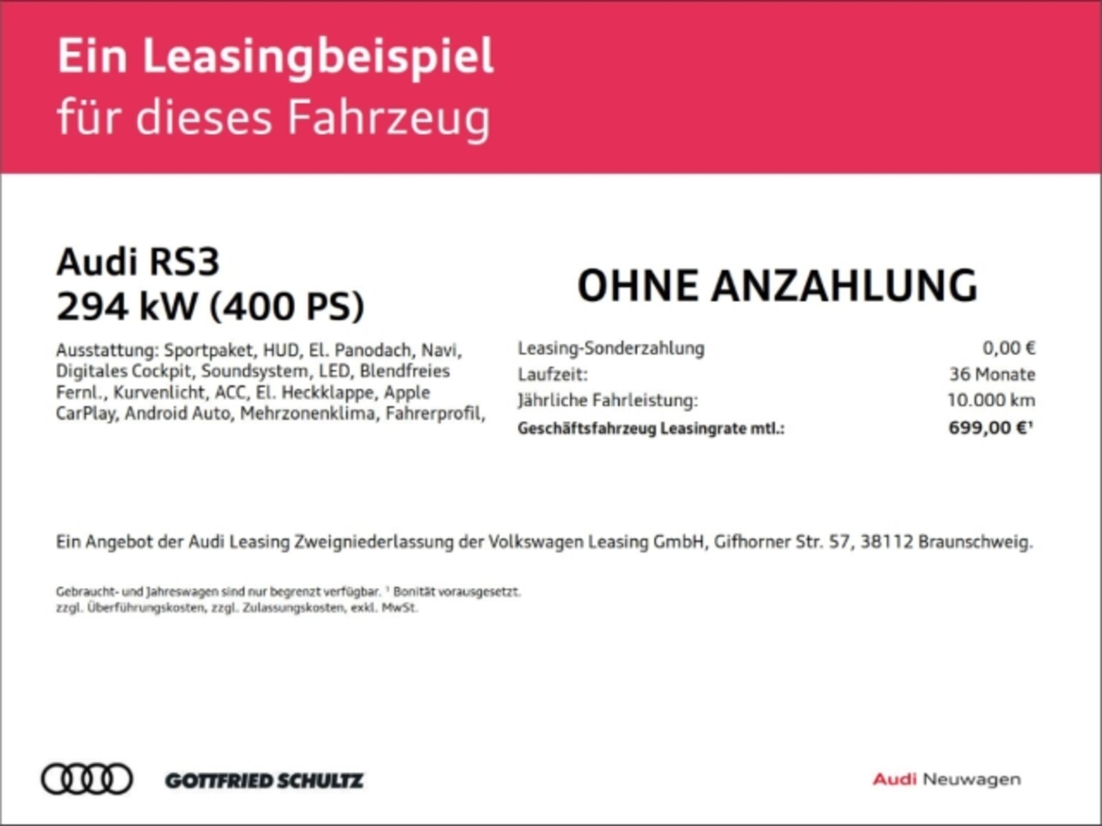 Audi RS 3 Limousine – Bild 2